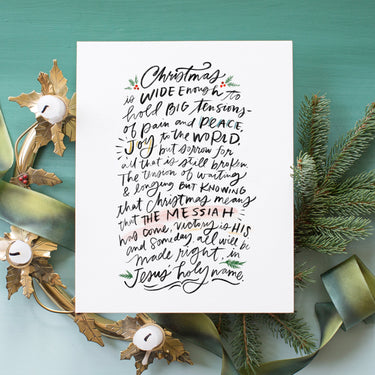 Christmas Tensions & Joy | Alabaster | Canvas