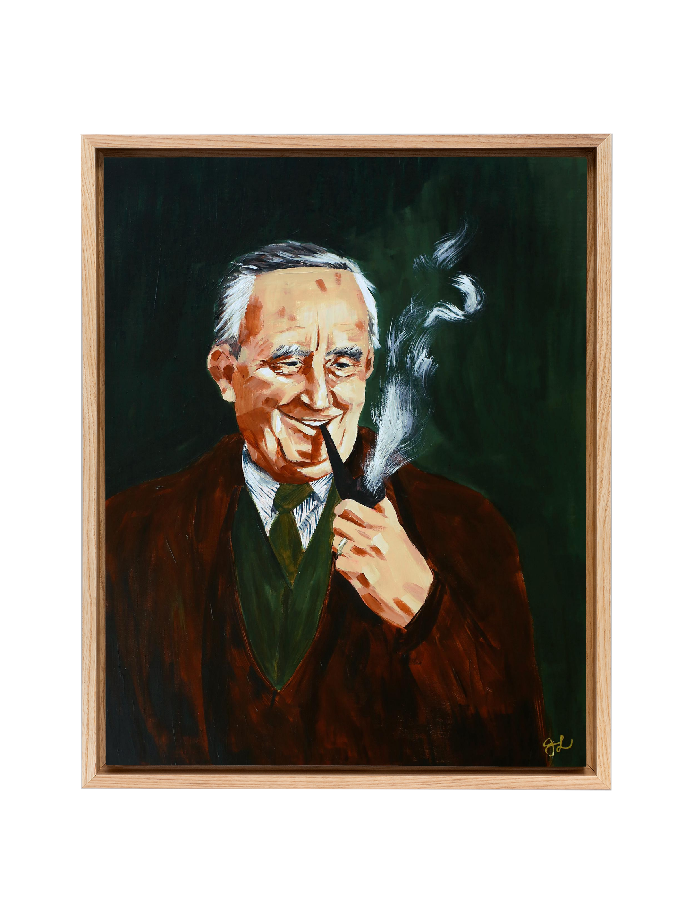 Tolkien and His Pipe | Canvas