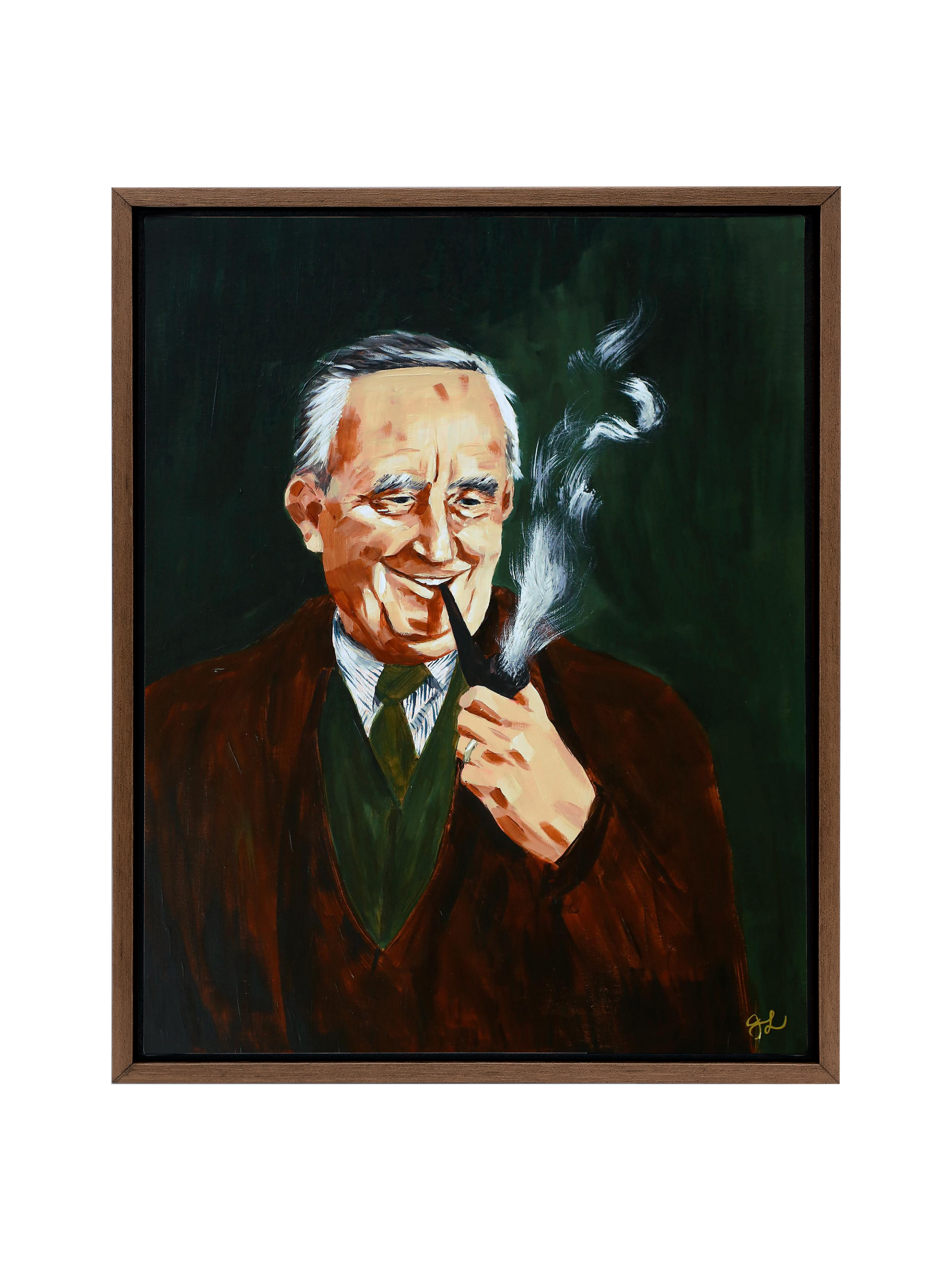 Tolkien and His Pipe | Canvas