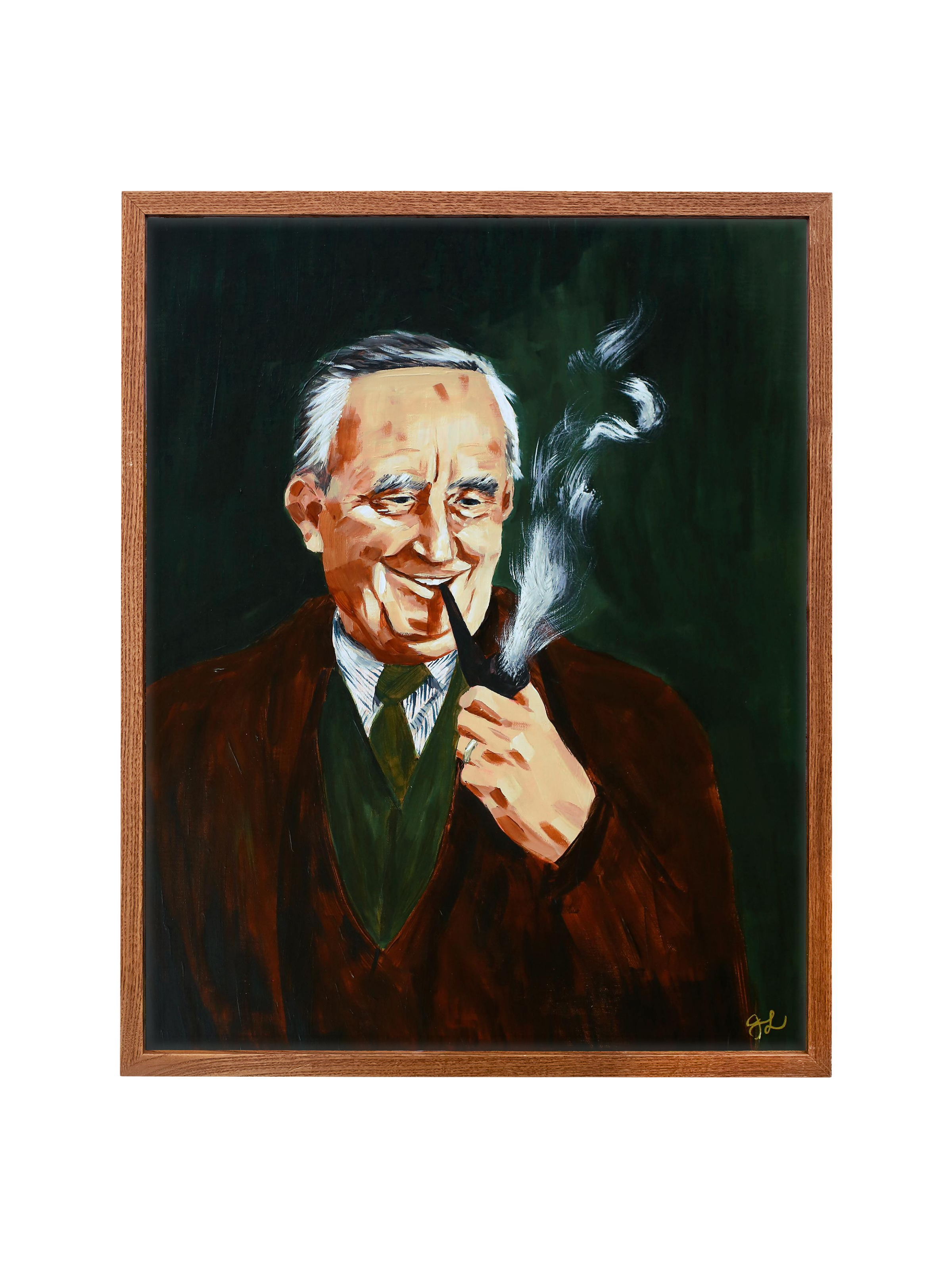 Tolkien and His Pipe | Canvas