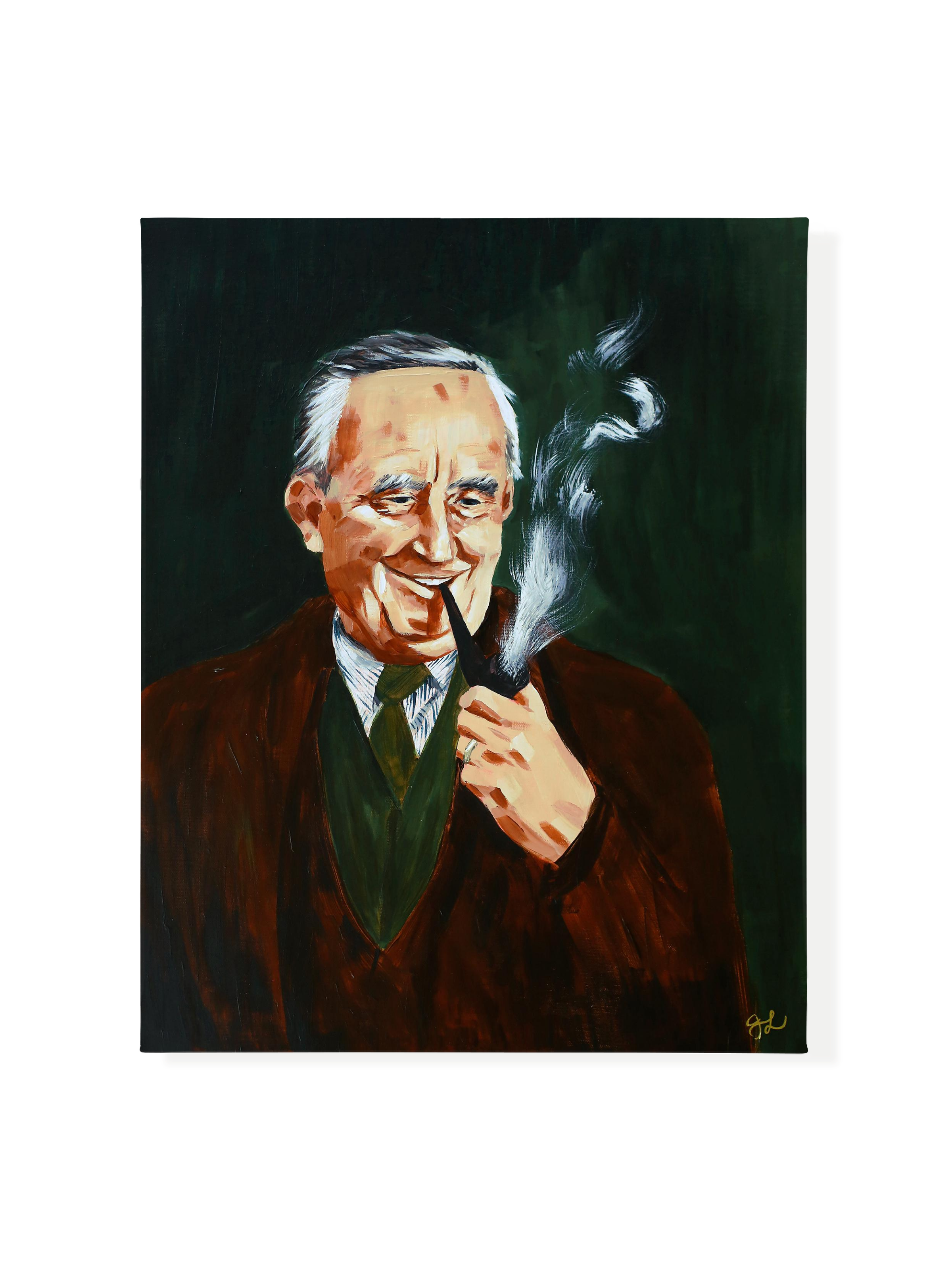 Tolkien and His Pipe | Canvas