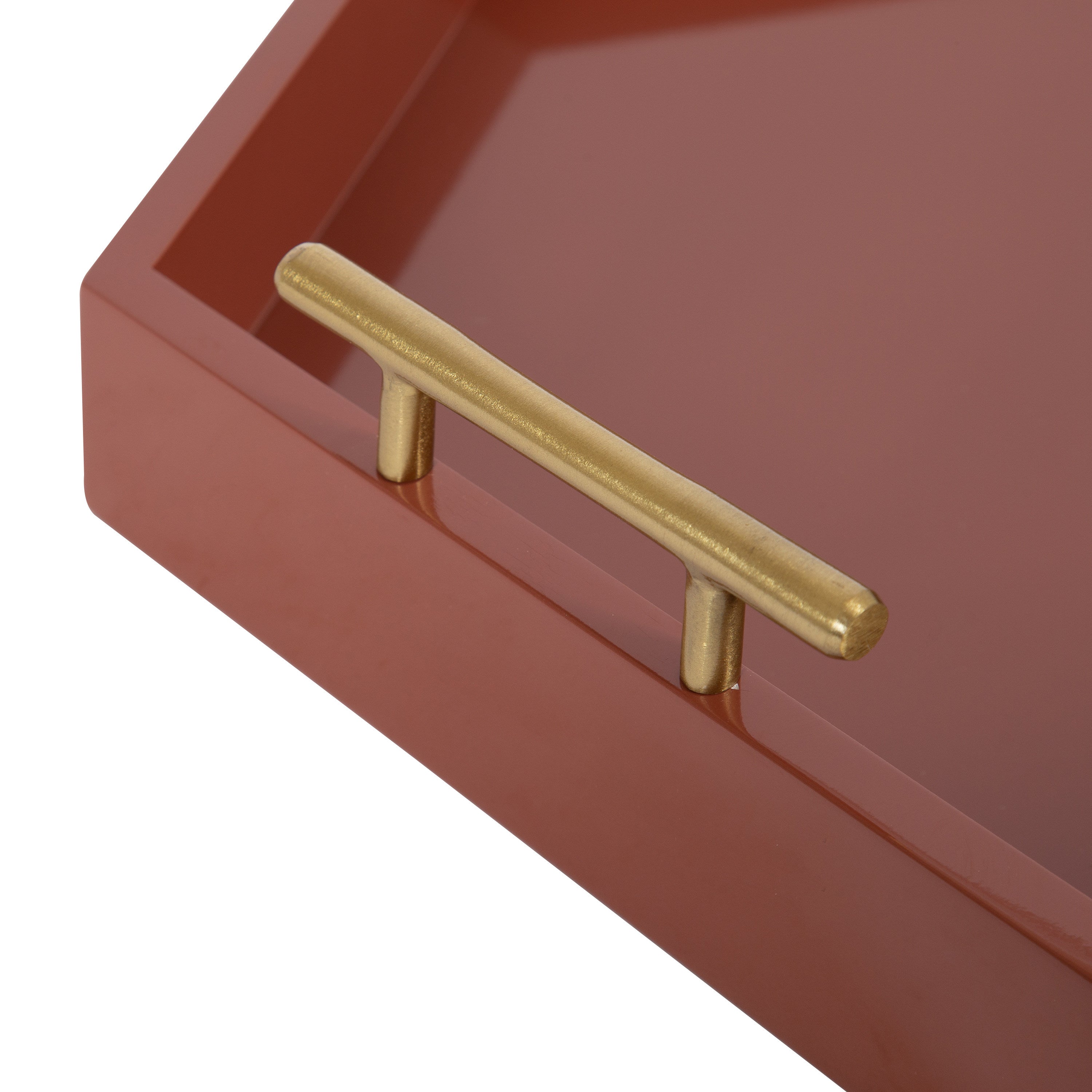 Lipton Hexagon Decorative Tray with Metal Handles