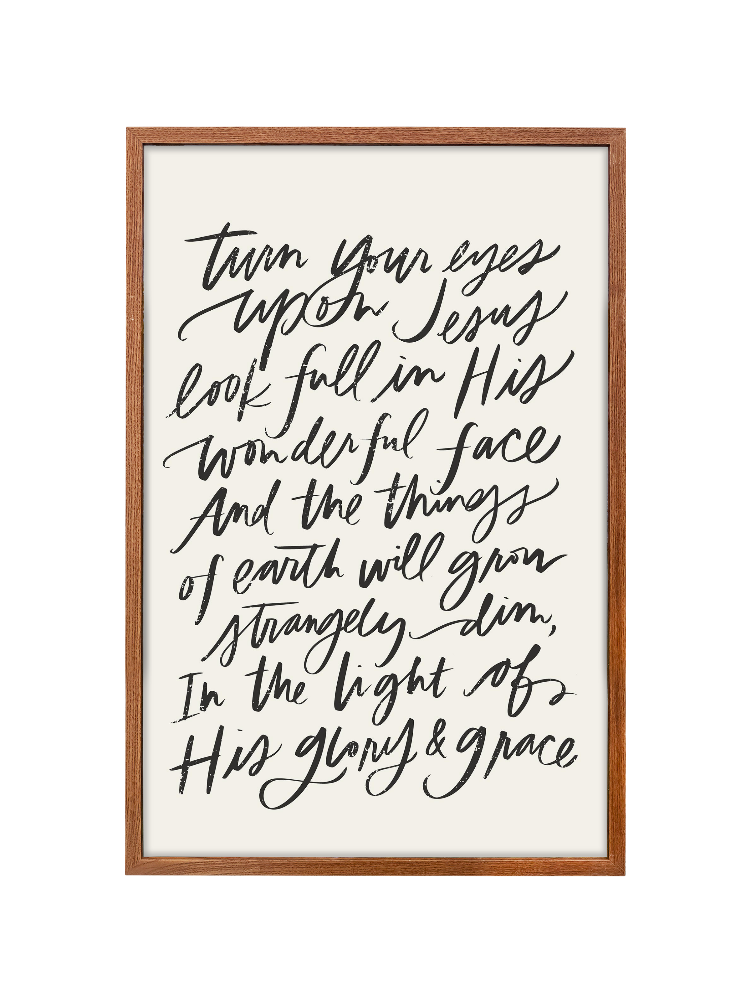 Turn Your Eyes Upon Jesus | Alabaster | Canvas