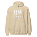 Good News Of Great Joy Hoodie in Sand