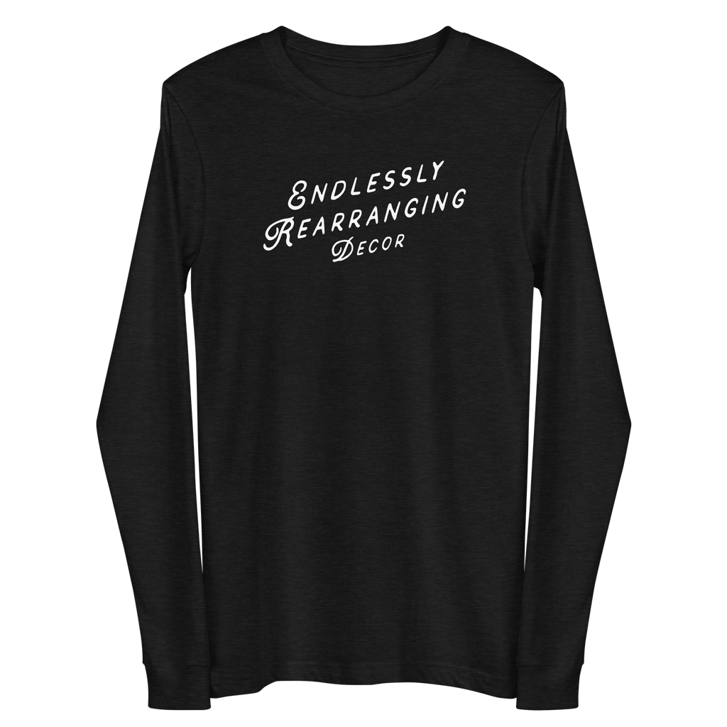 endlessly rearranging decor long sleeve in black