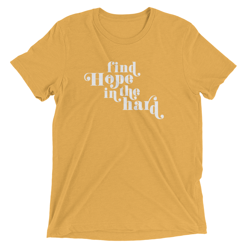 find hope in the hard tee in emerald