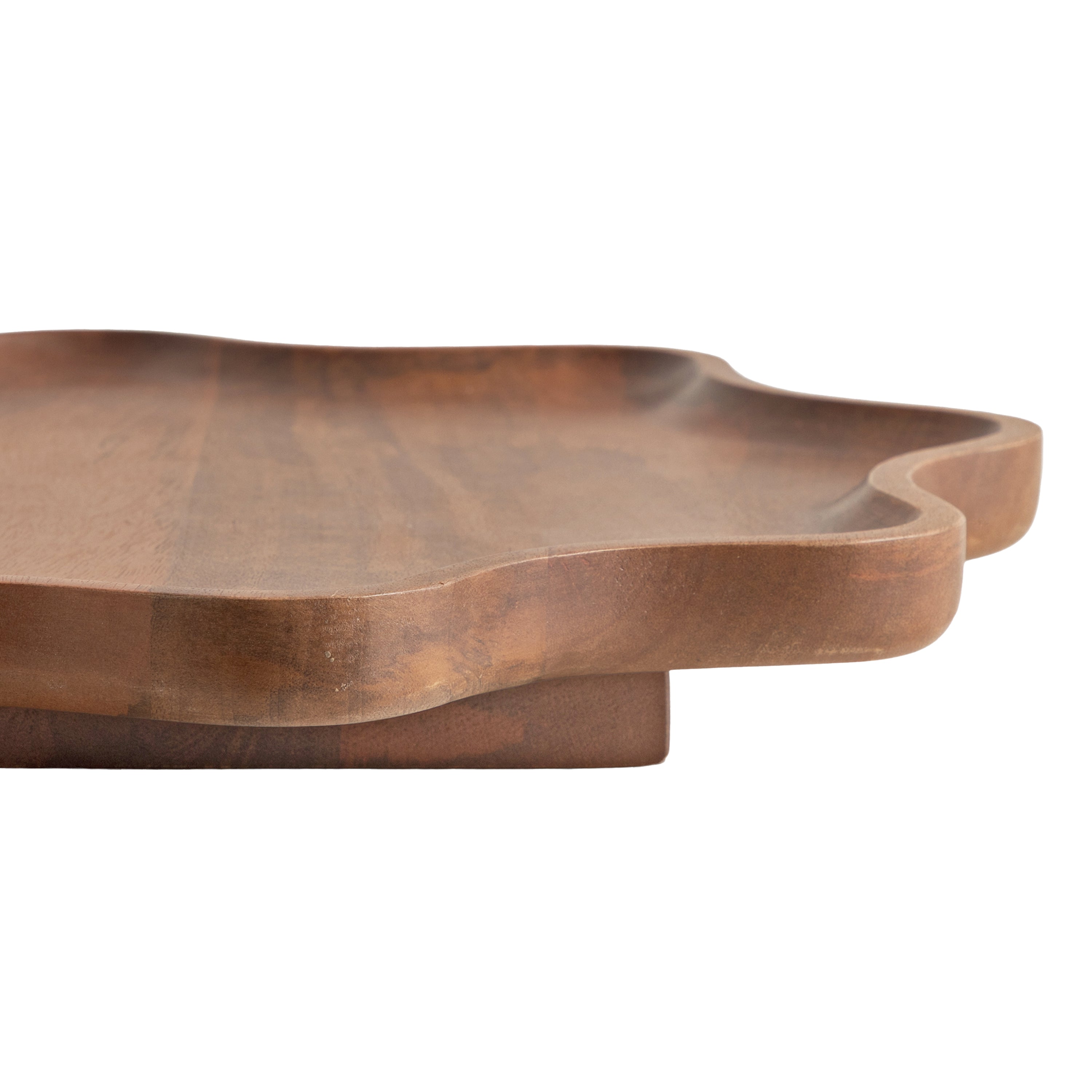Alezar Wood Lazy Susan Tray
