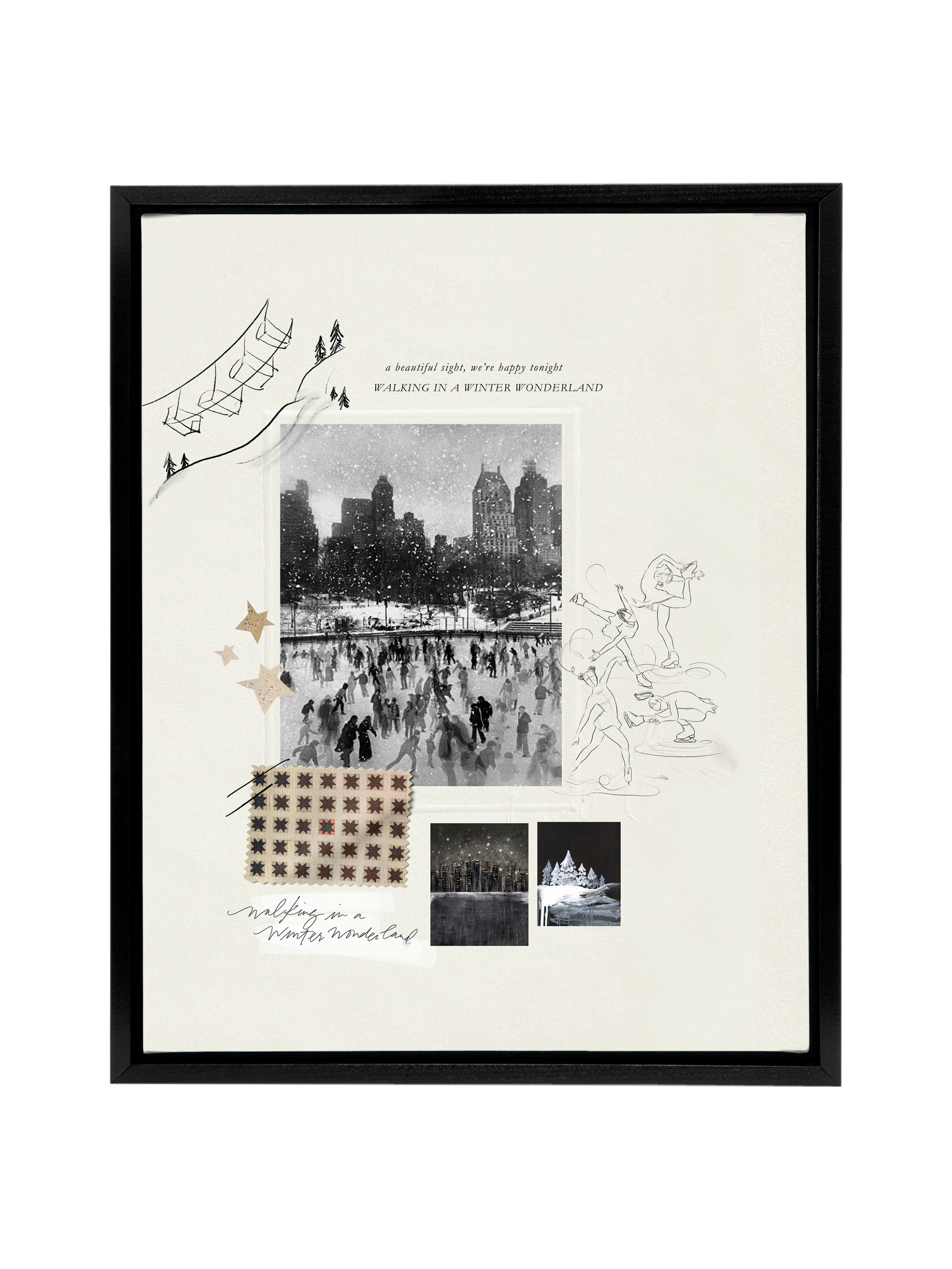 Winter in the City Sketchbook | Canvas