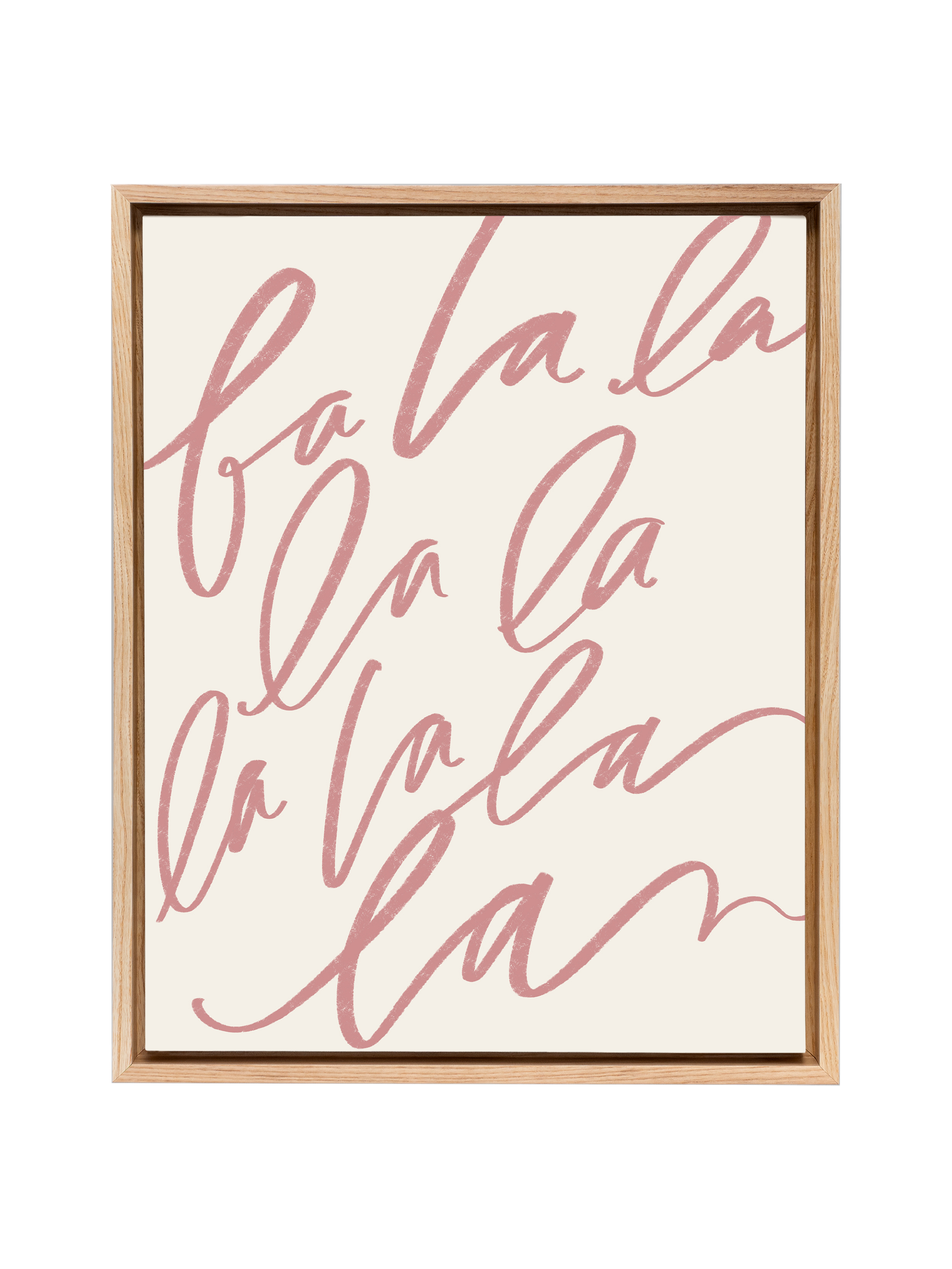 Fa La La | Mauve | Canvas