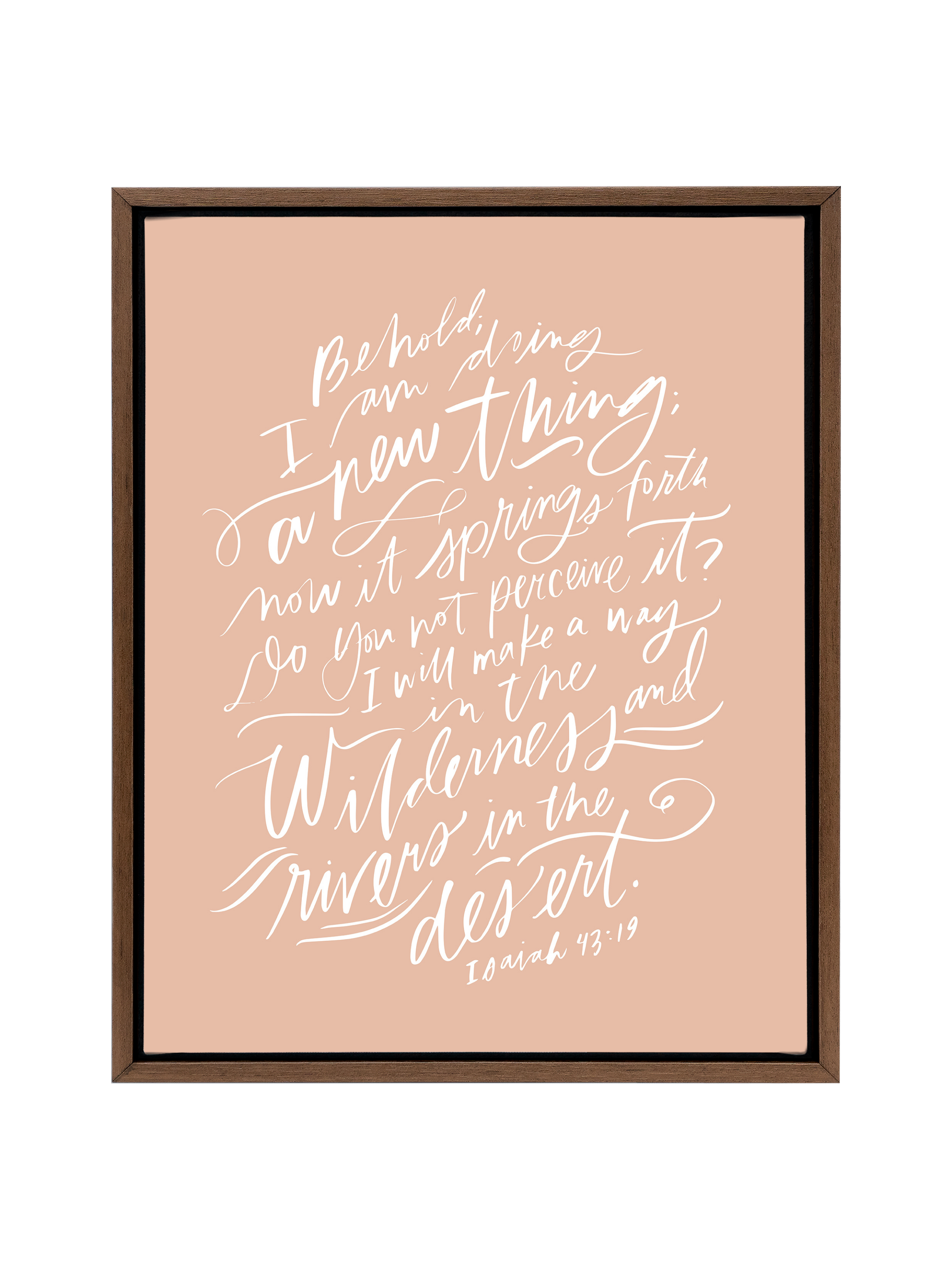 I Am Doing A New Thing (Isaiah 43:19) | Cameo | Canvas