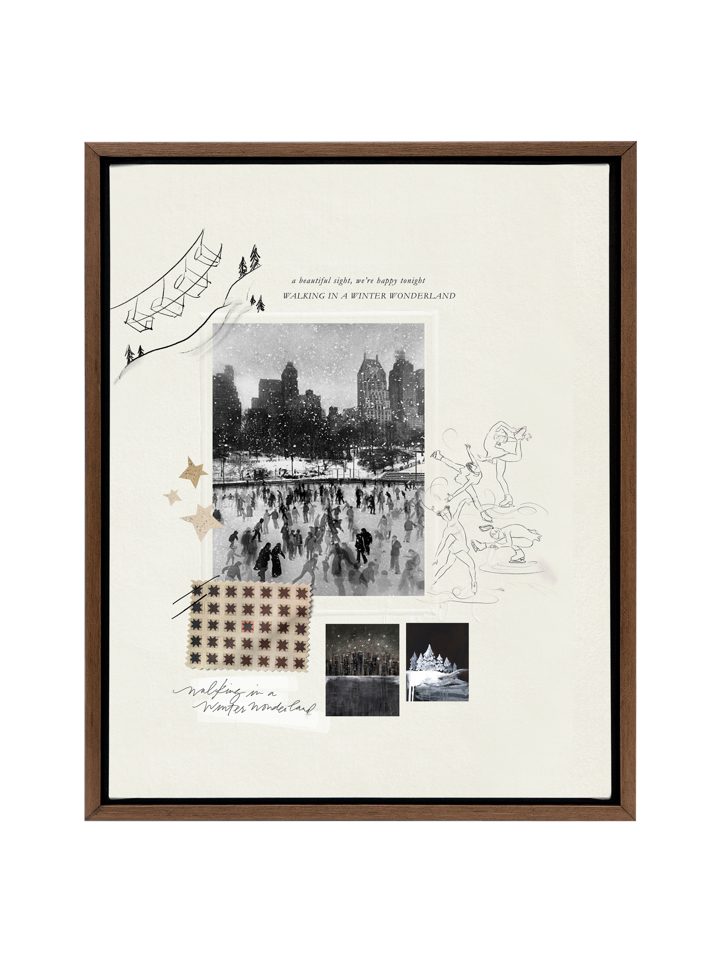 Winter in the City Sketchbook | Canvas