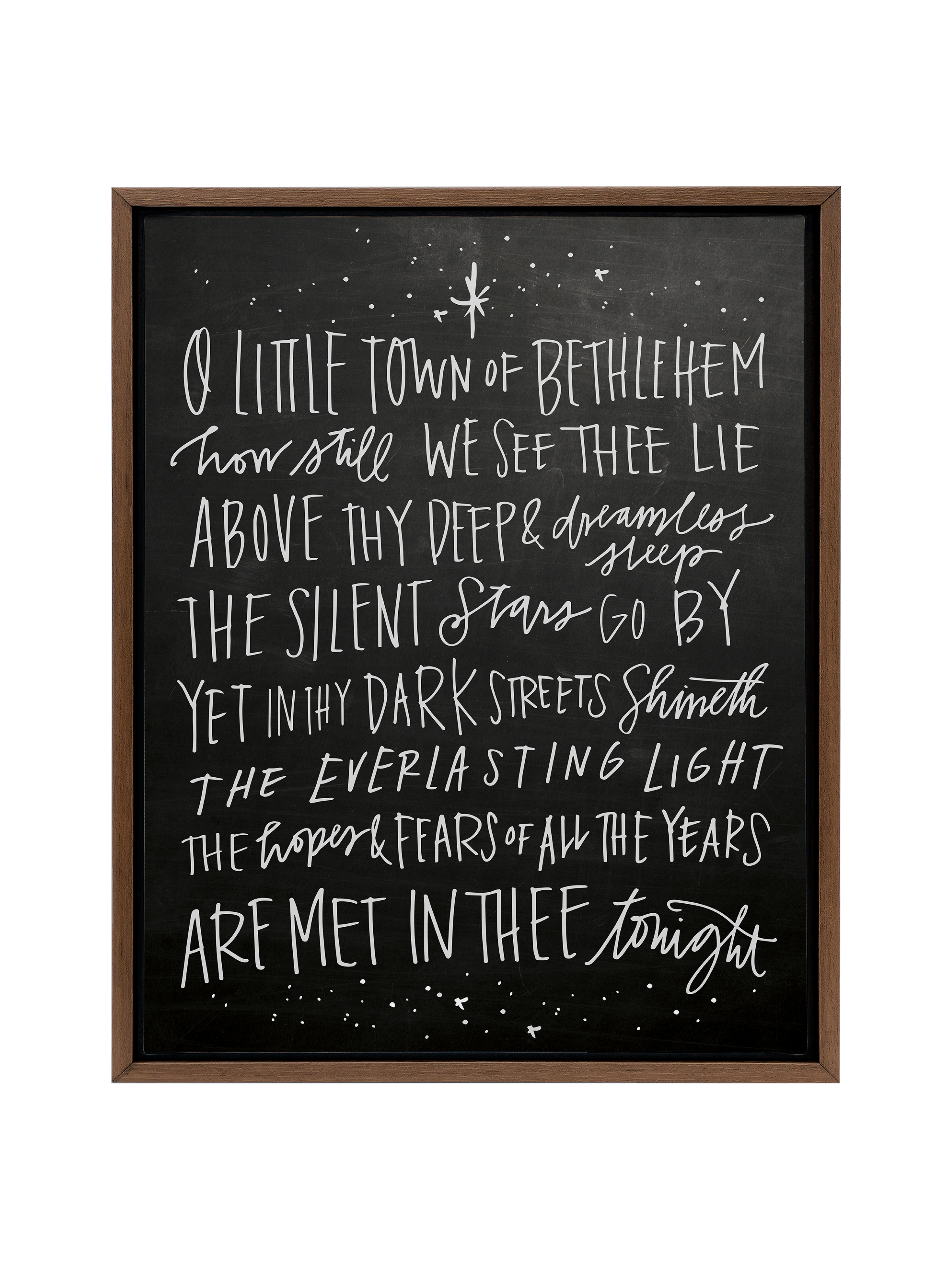 O Little Town of Bethlehem | Blackboard | Canvas