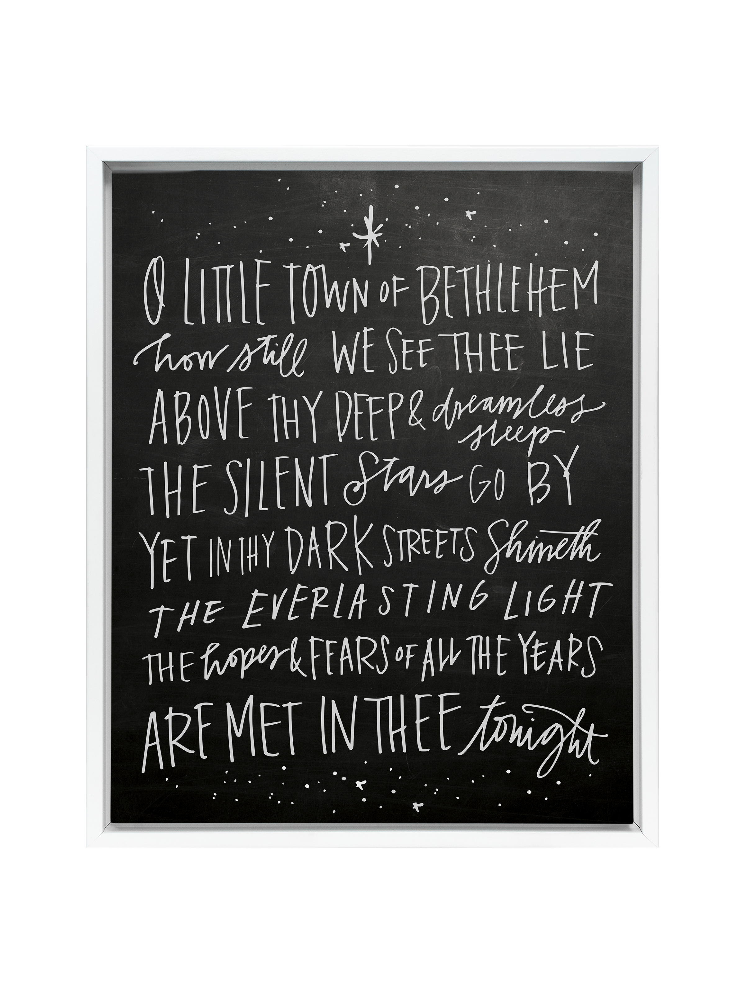 O Little Town of Bethlehem | Blackboard | Canvas