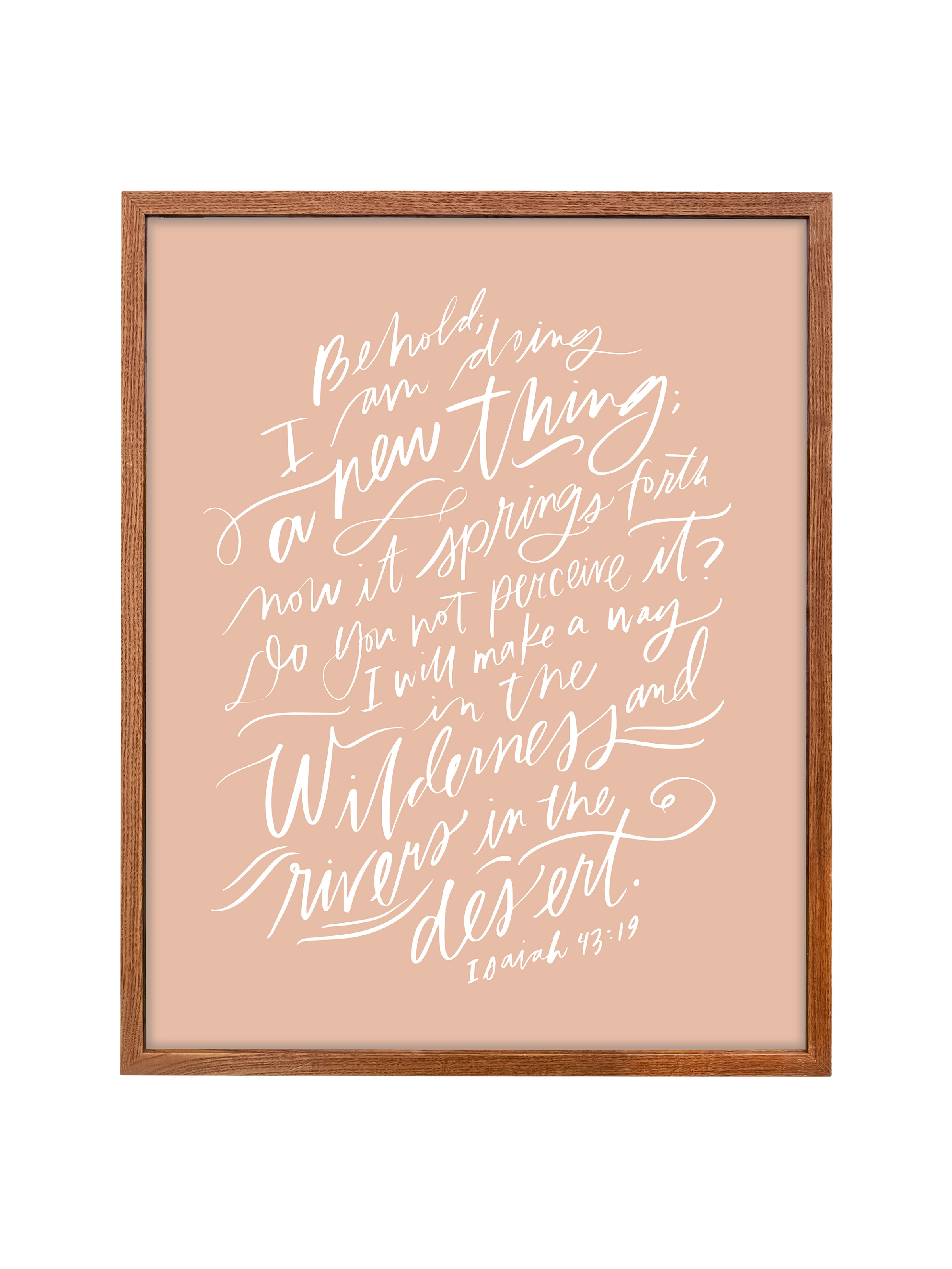 I Am Doing A New Thing (Isaiah 43:19) | Cameo | Canvas