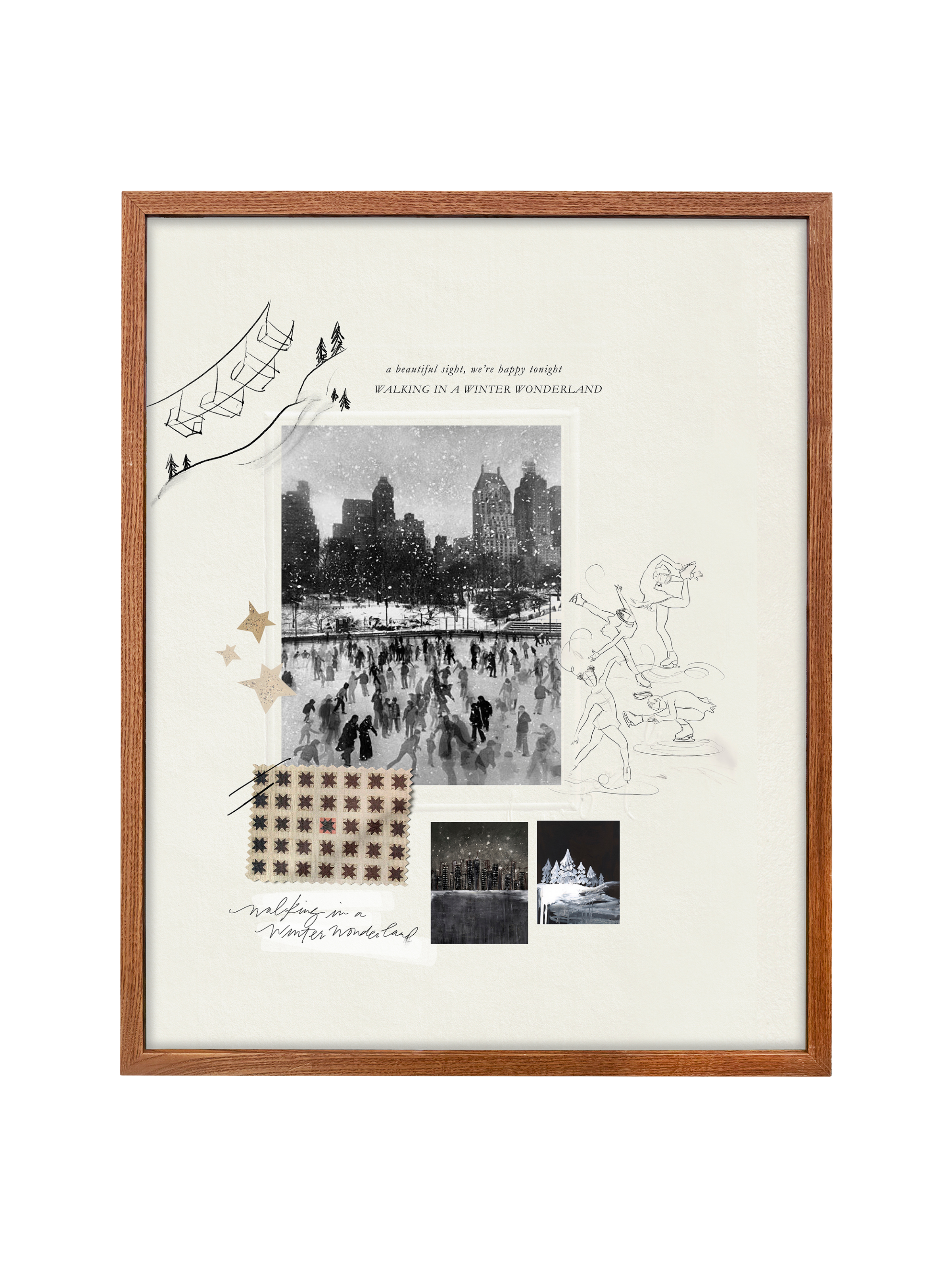 Winter in the City Sketchbook | Canvas