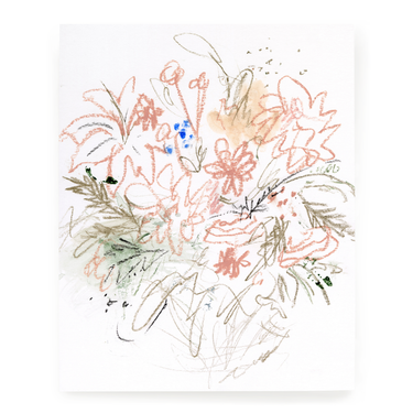 Gestural Floral Sketch | Art Print