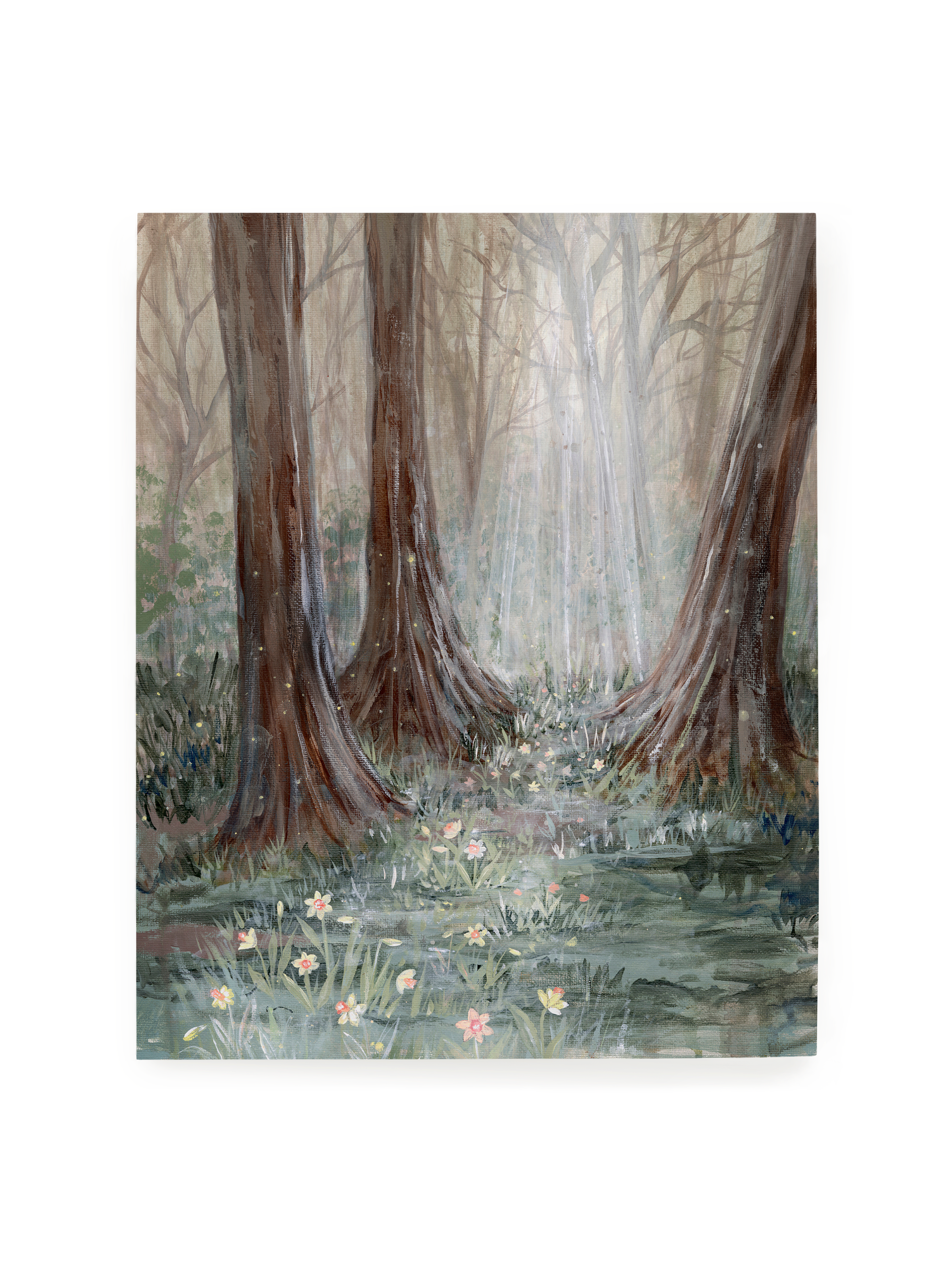 A Light Through the Trees Luxe Art Print