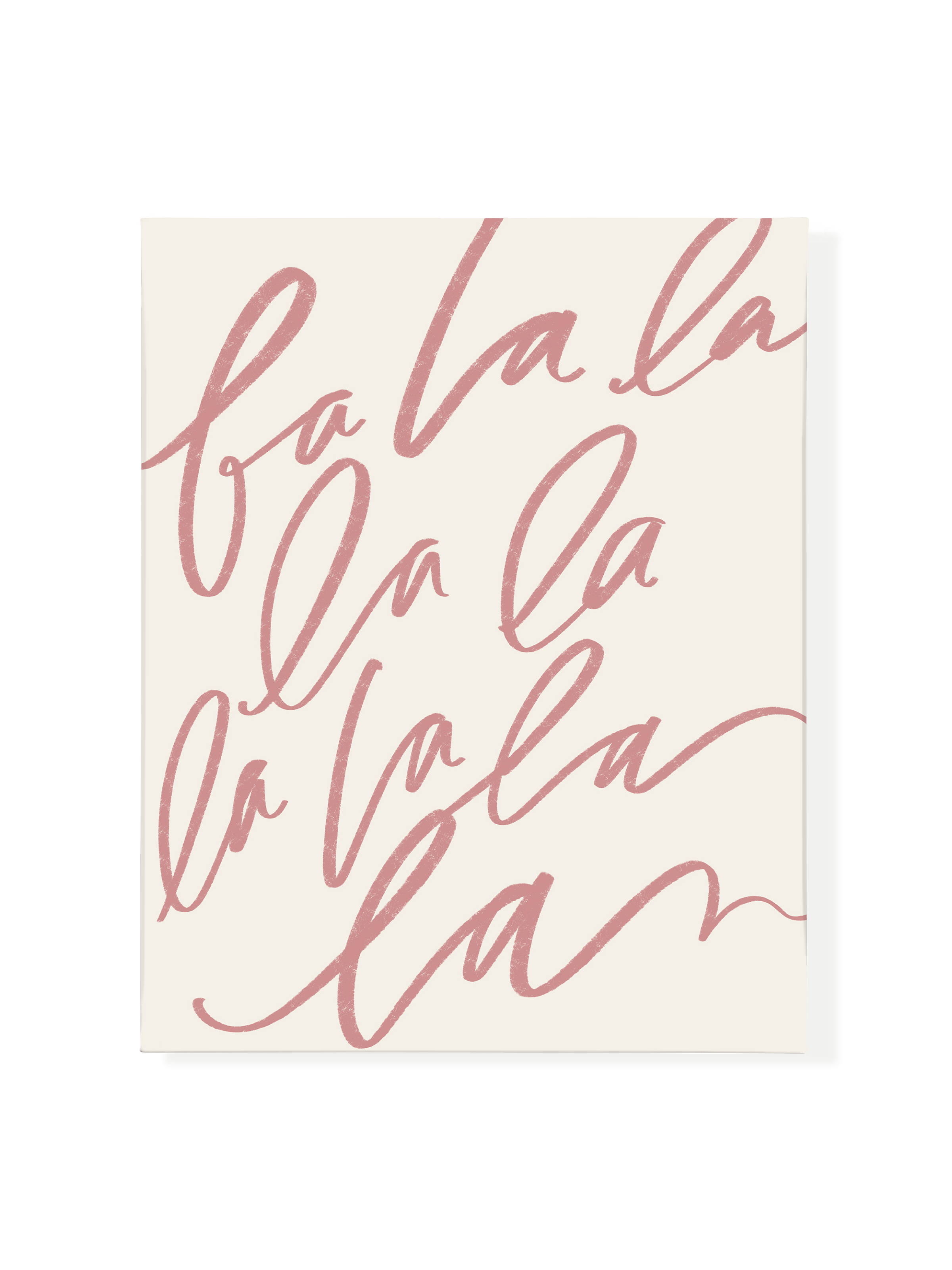 Fa La La | Mauve | Canvas