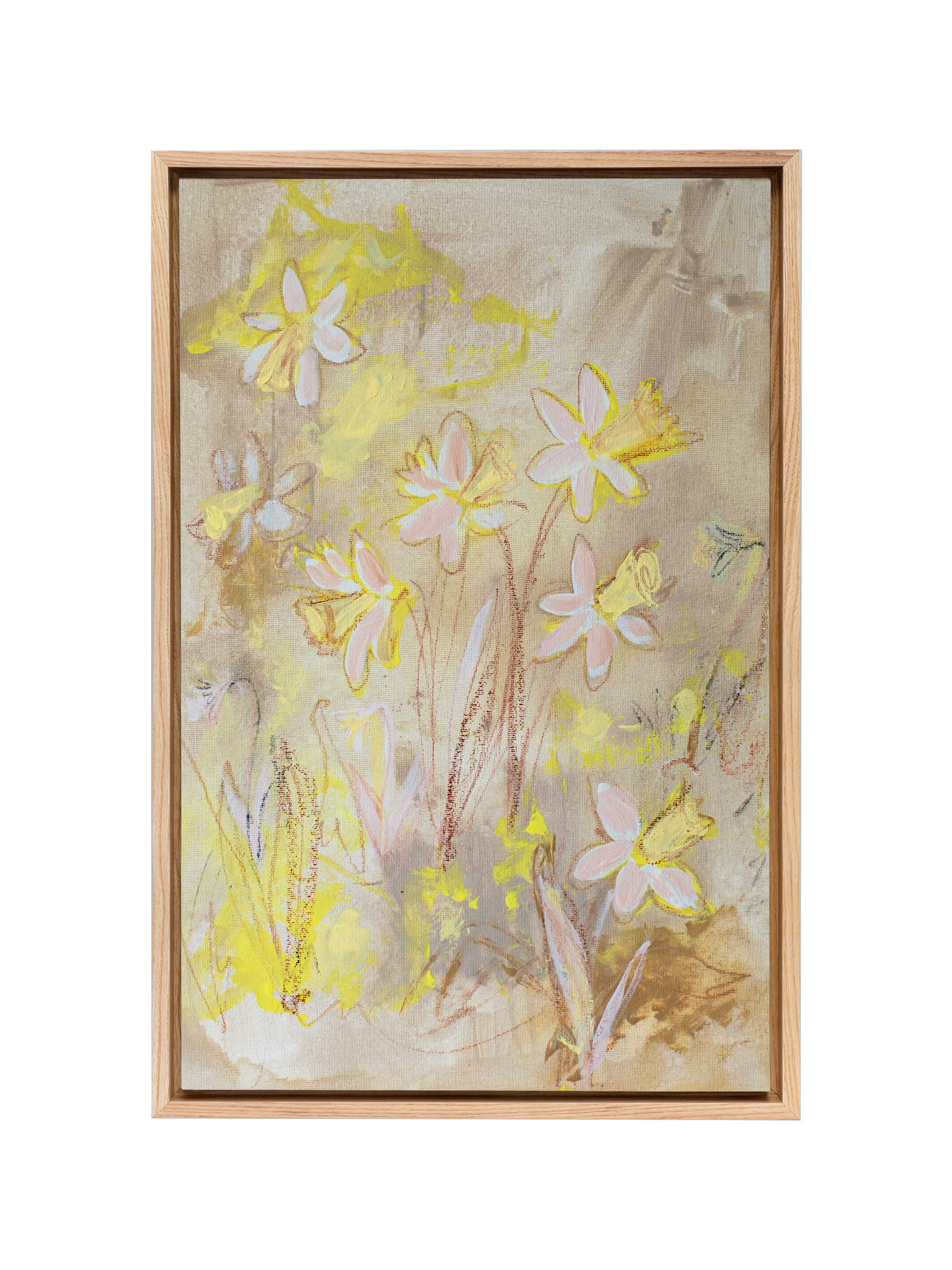 Daffodils on Straw | Canvas