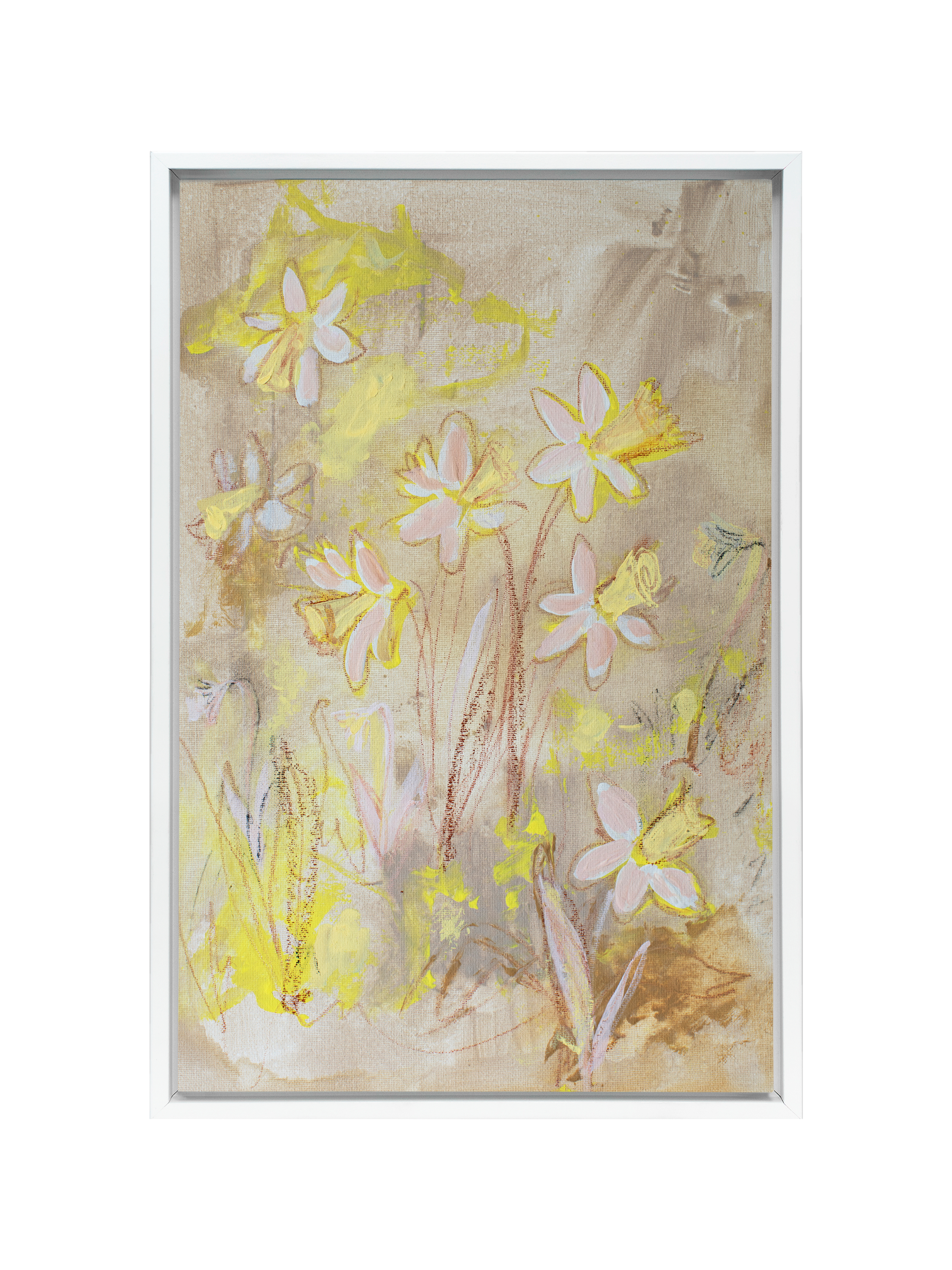 Daffodils on Straw | Canvas