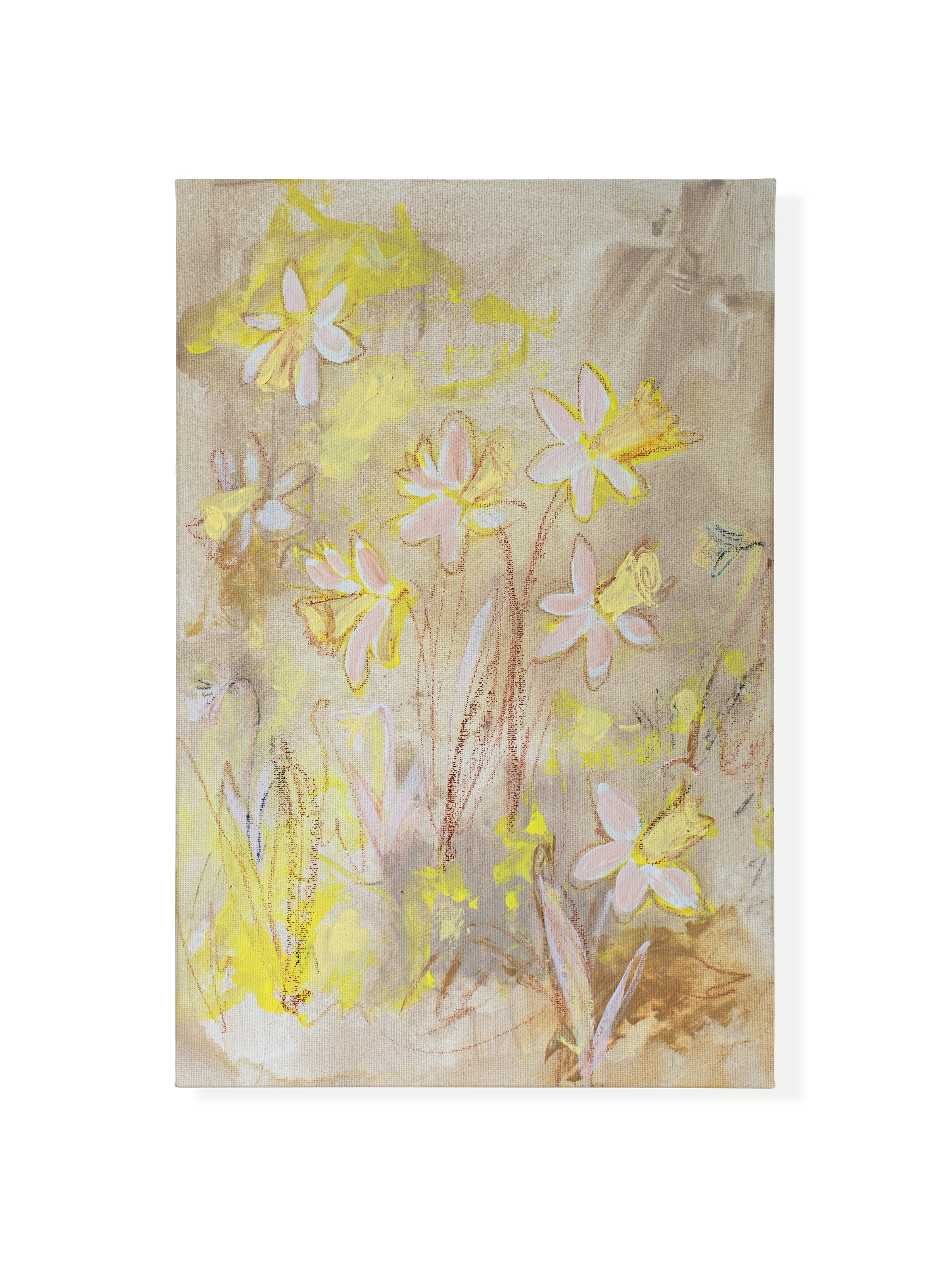 Daffodils on Straw | Canvas
