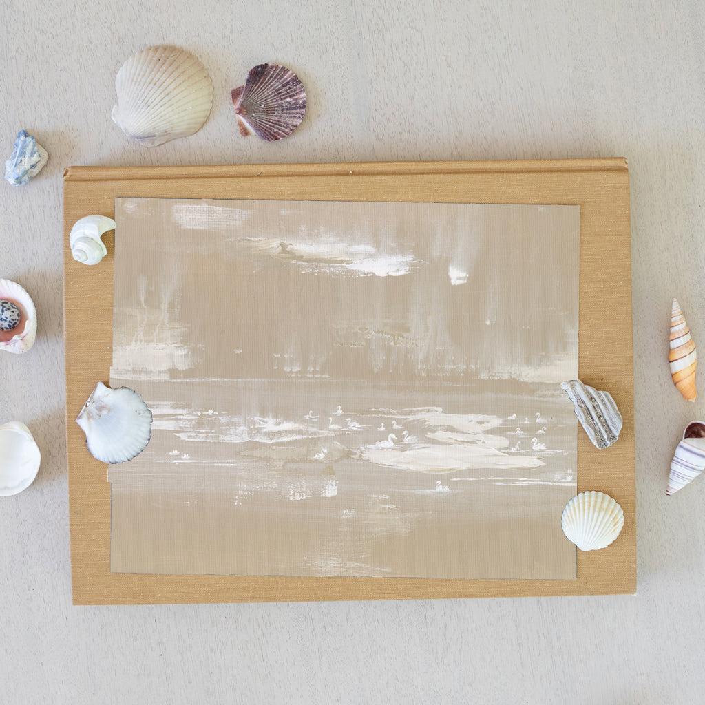 Wabi Sabi Swans Luxe Art Print