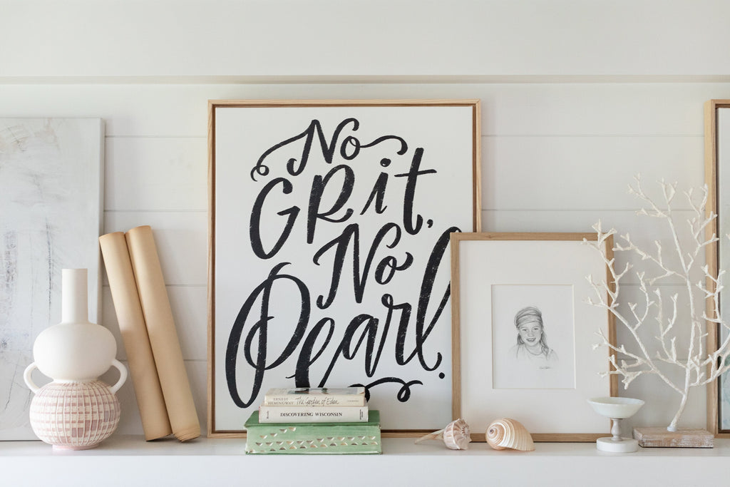 no grit, no pearl canvas