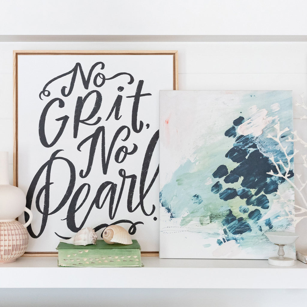 no grit, no pearl canvas