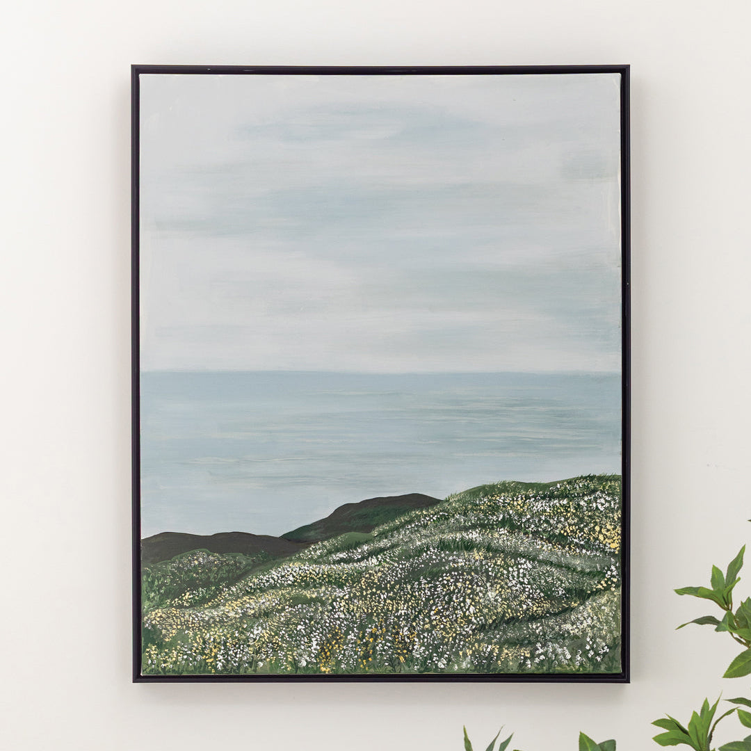 Waterside Wildflowers Canvas Wall Art