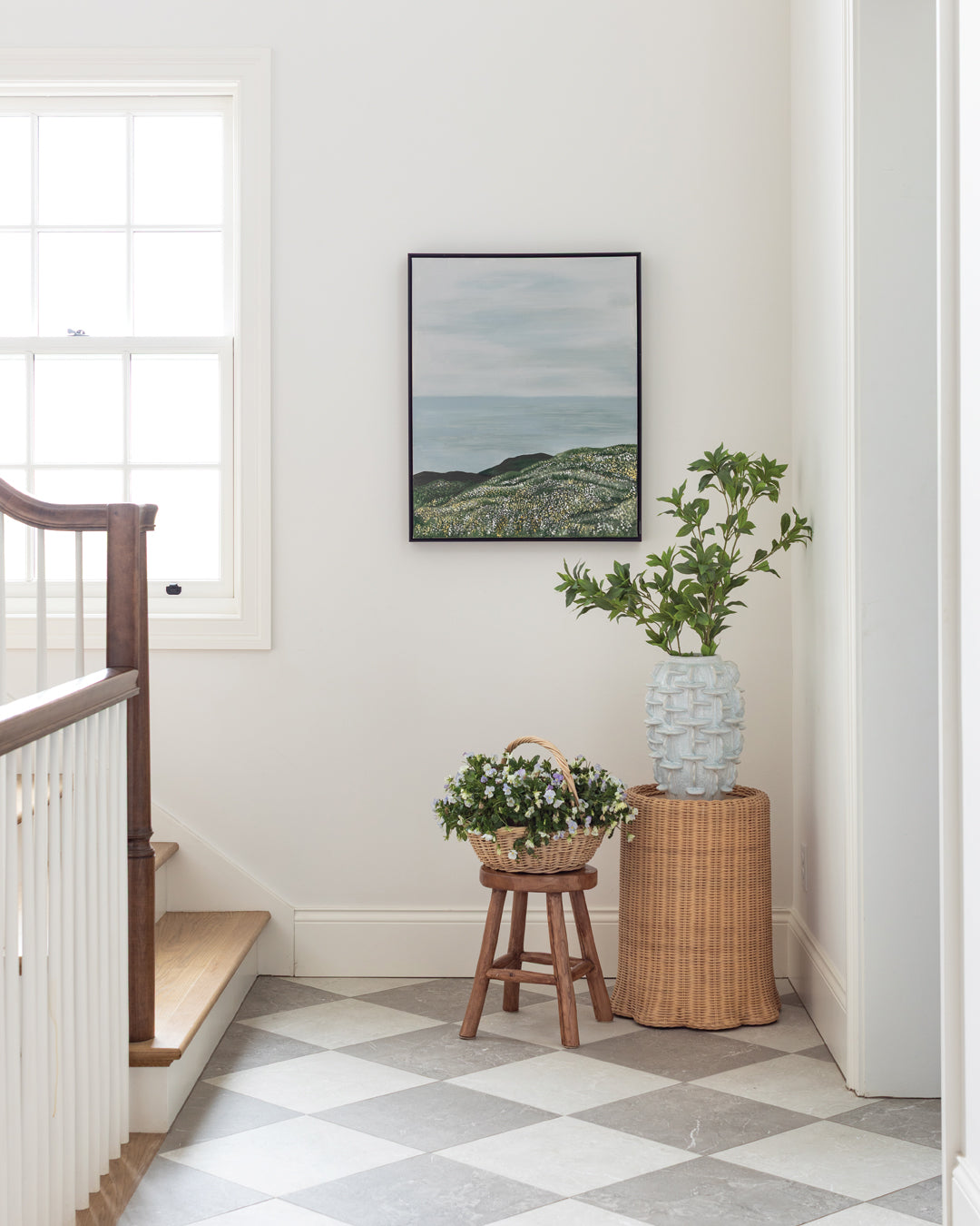 Waterside Wildflowers Canvas Wall Art