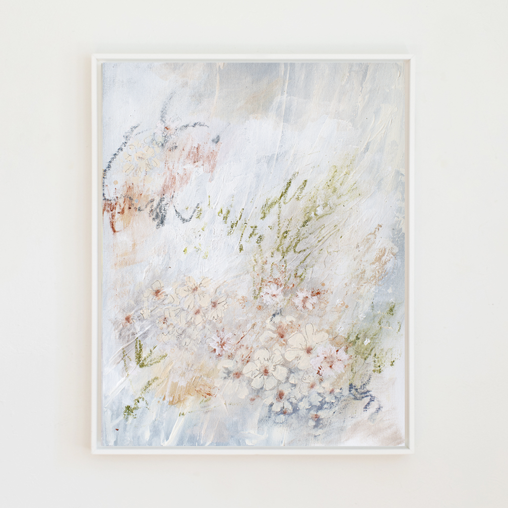 cherry blossom haze canvas