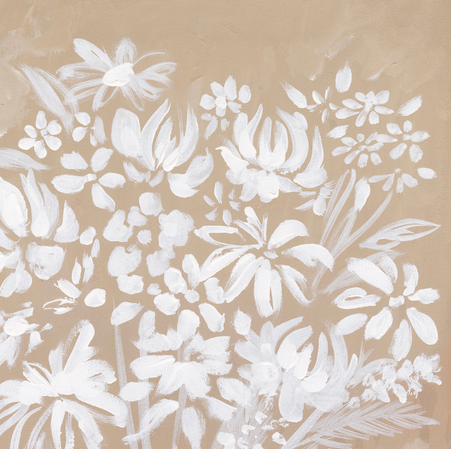 Wabi Sabi Wildflowers Canvas Wall Art