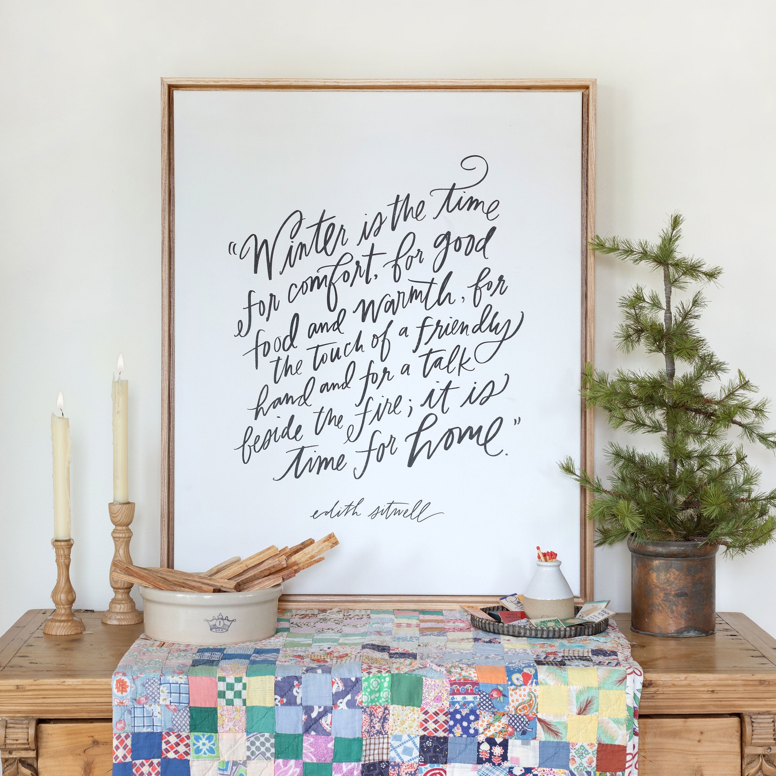 Winter is the time for Home | Canvas