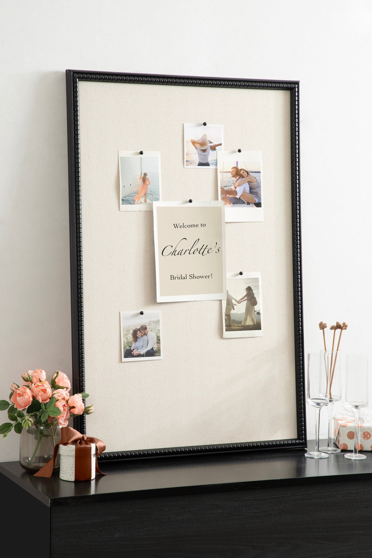Pinboard Lettering Large Makenna Rectangle Fabric Pinboard