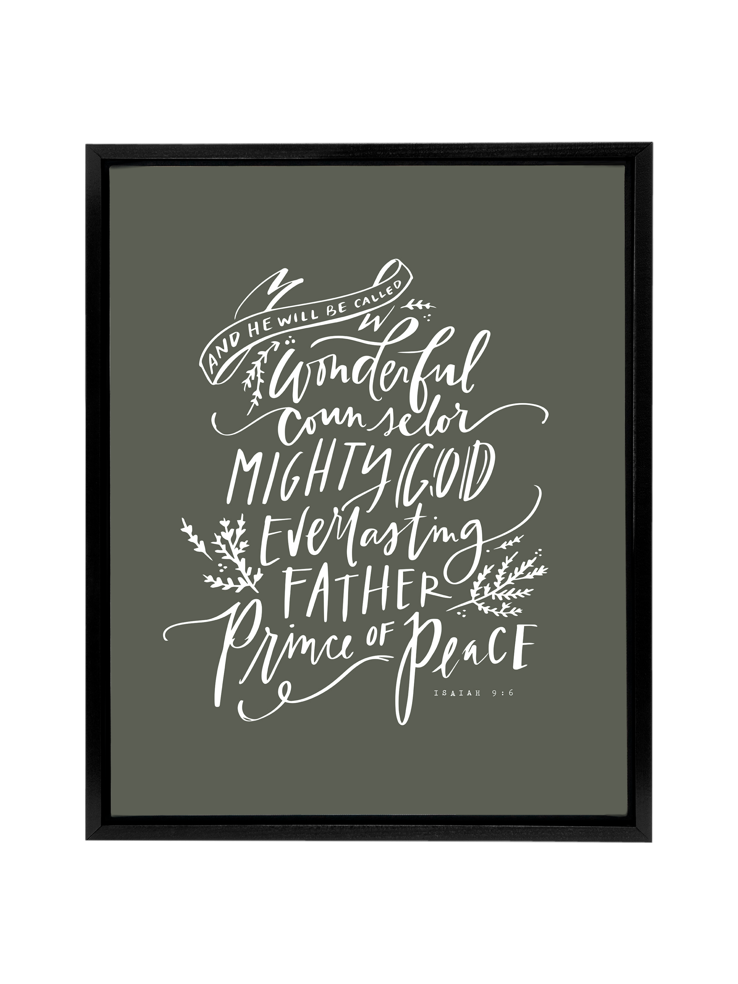 Wonderful Counselor | Camp Green | Canvas