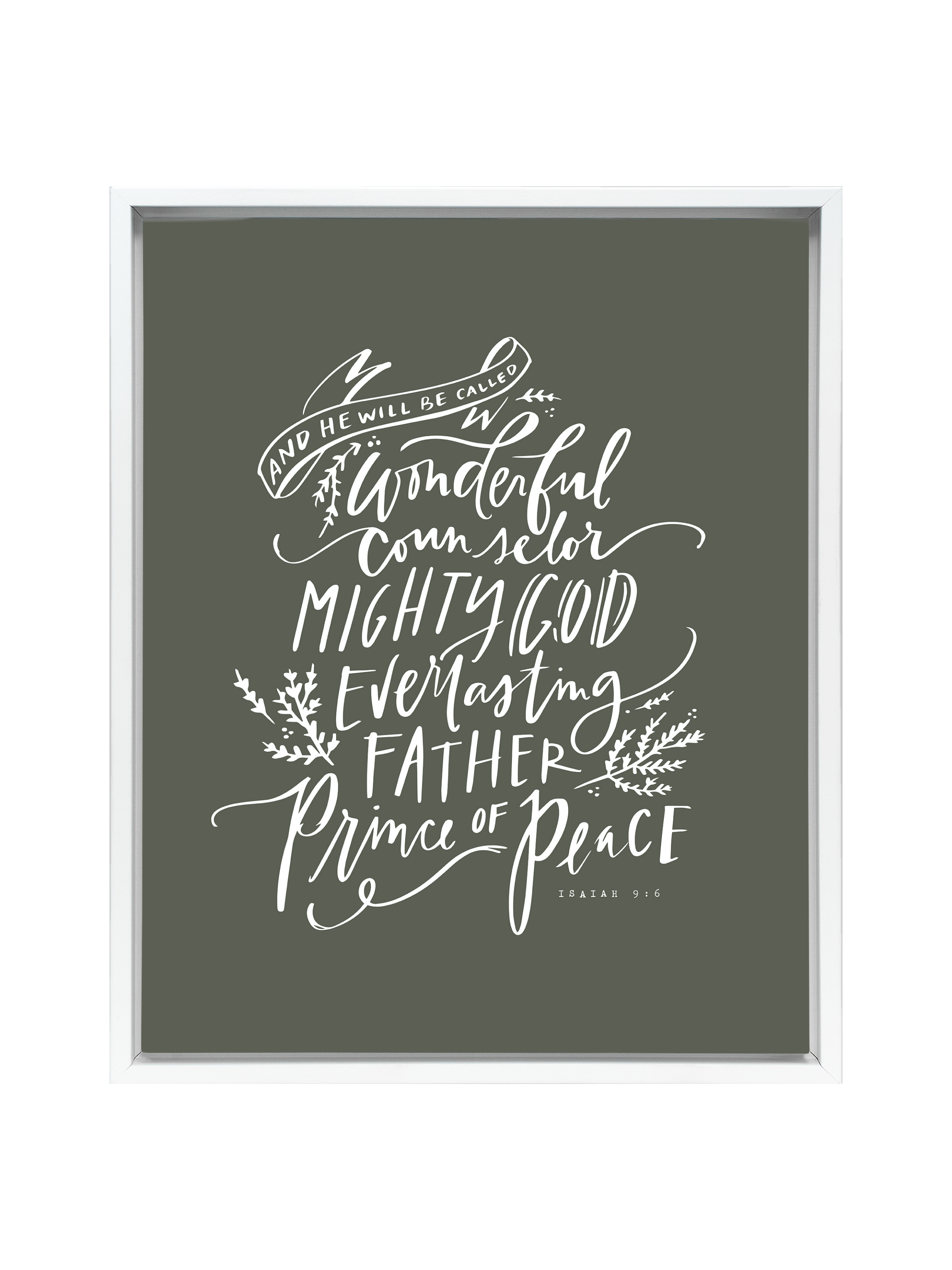 Wonderful Counselor | Camp Green | Canvas