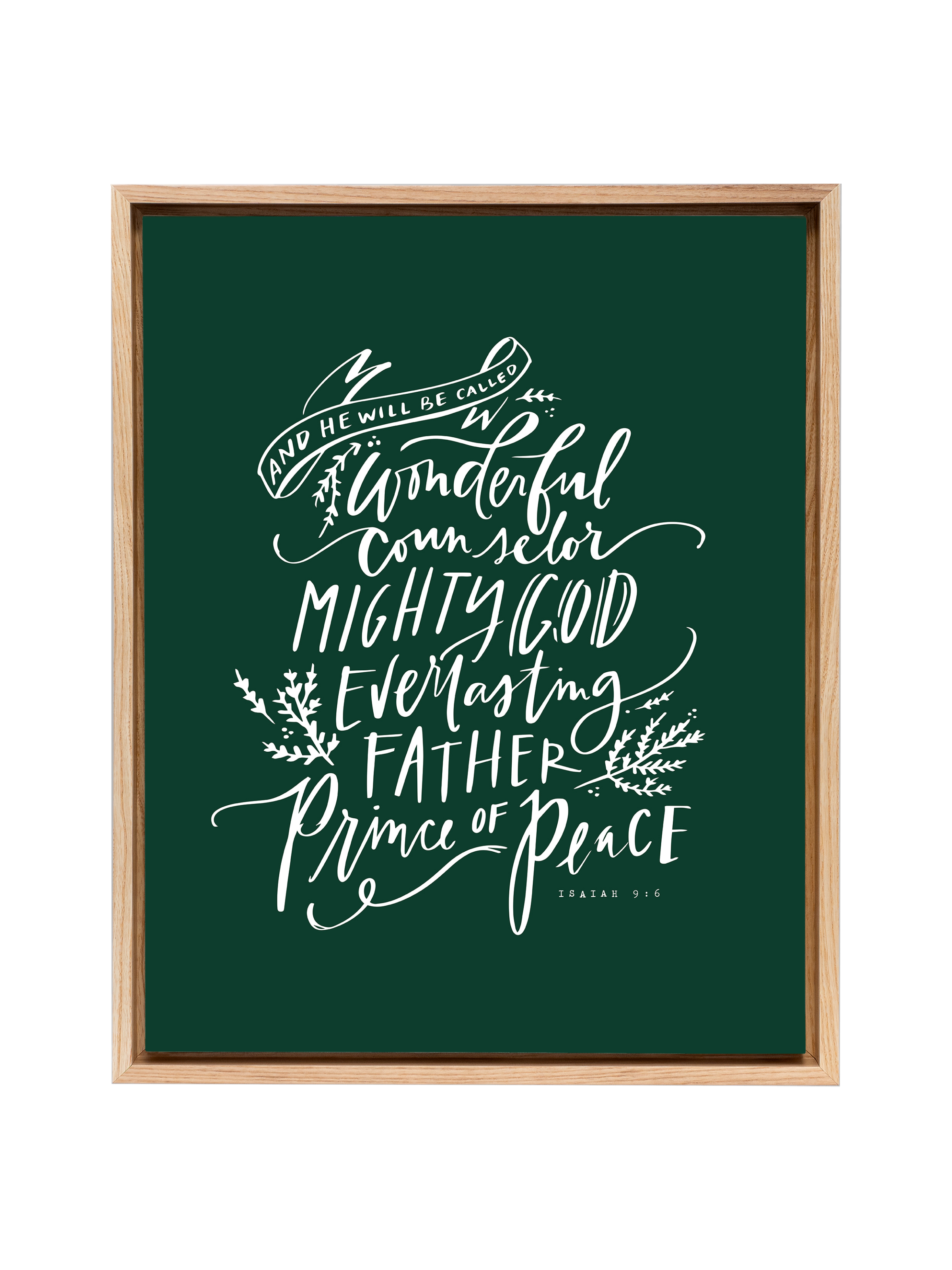 Wonderful Counselor | Evergreen | Canvas