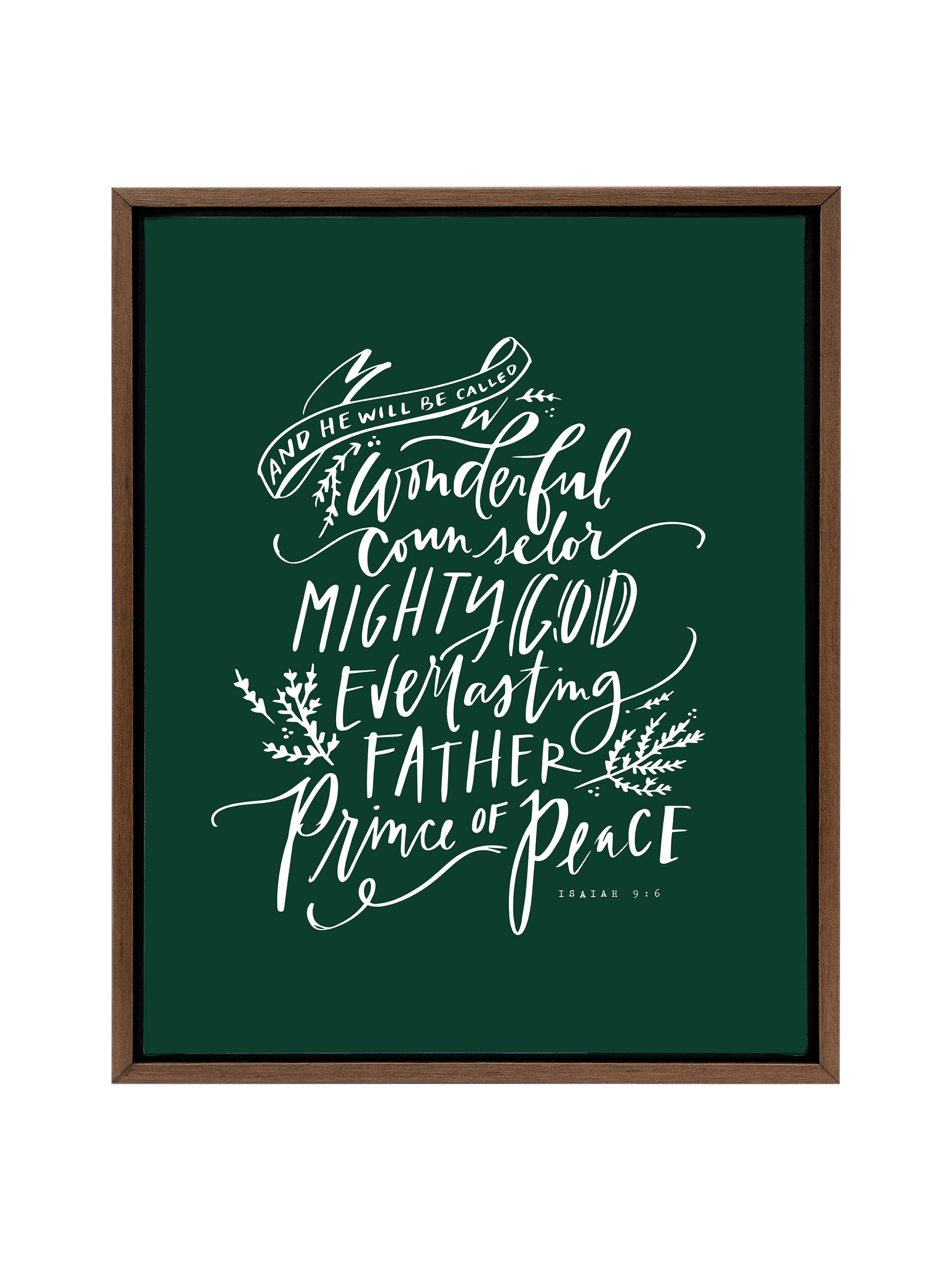 Wonderful Counselor | Evergreen | Canvas
