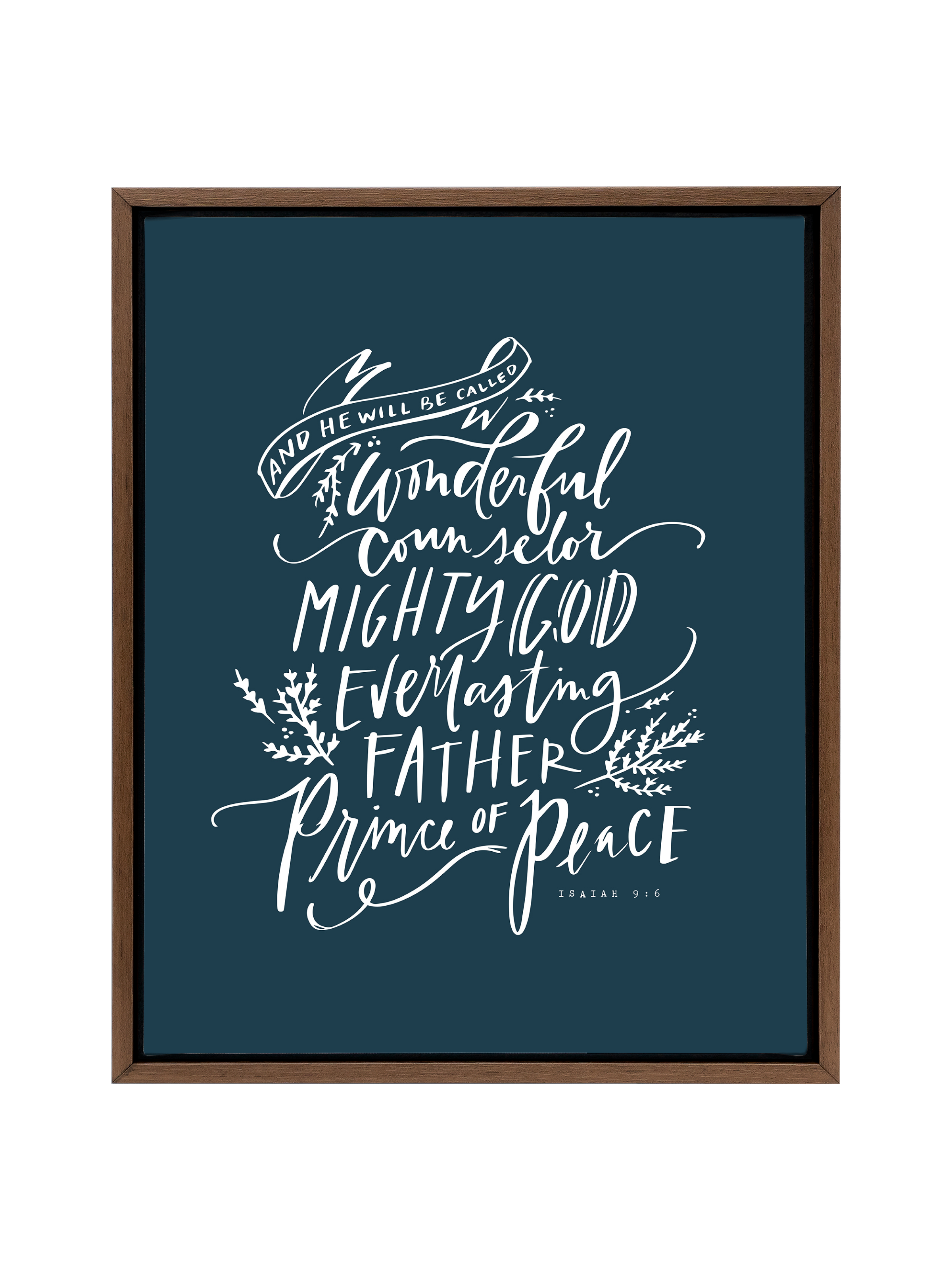 Wonderful Counselor | Interior Navy | Canvas