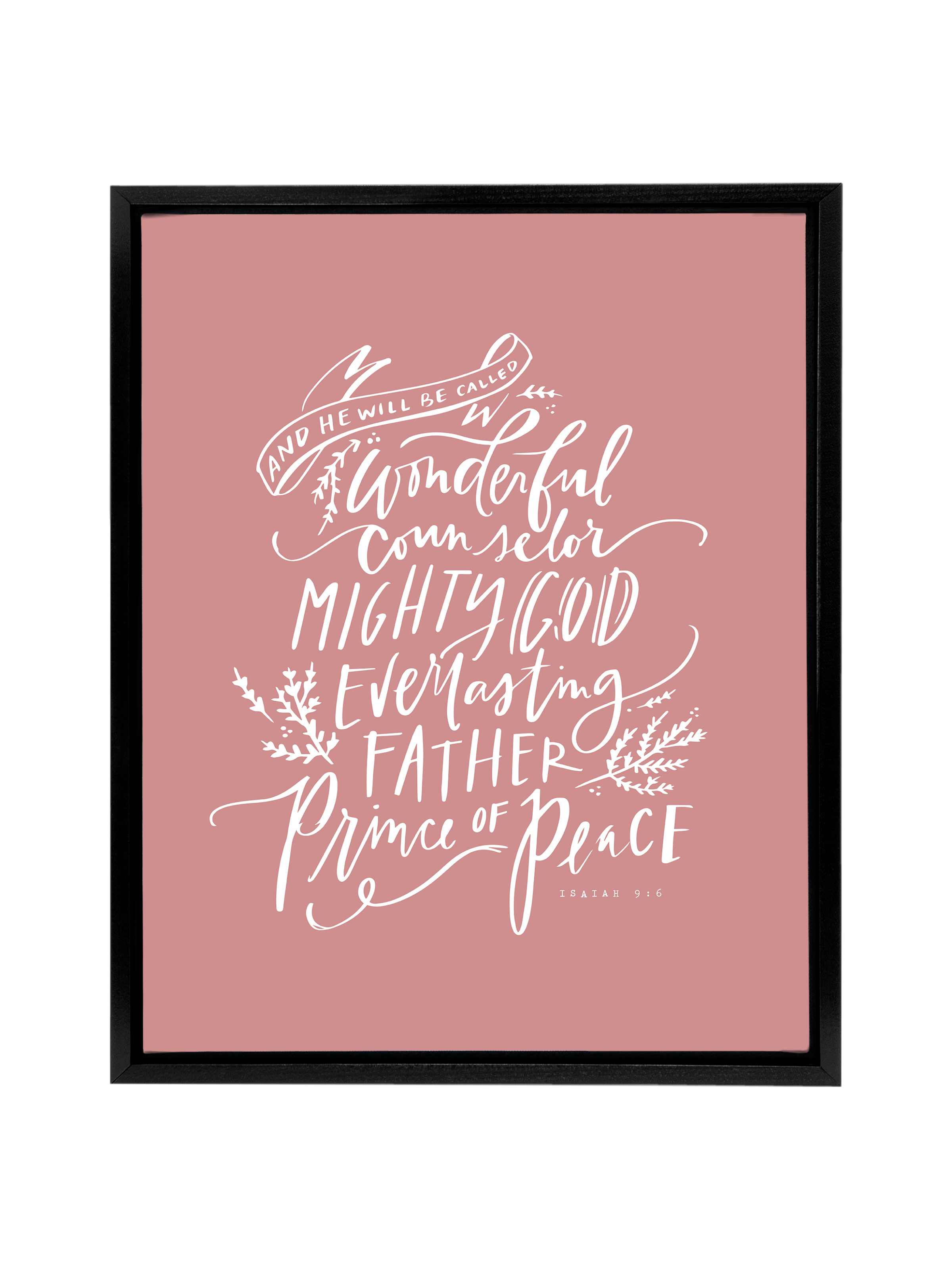 Wonderful Counselor | Mauve | Canvas