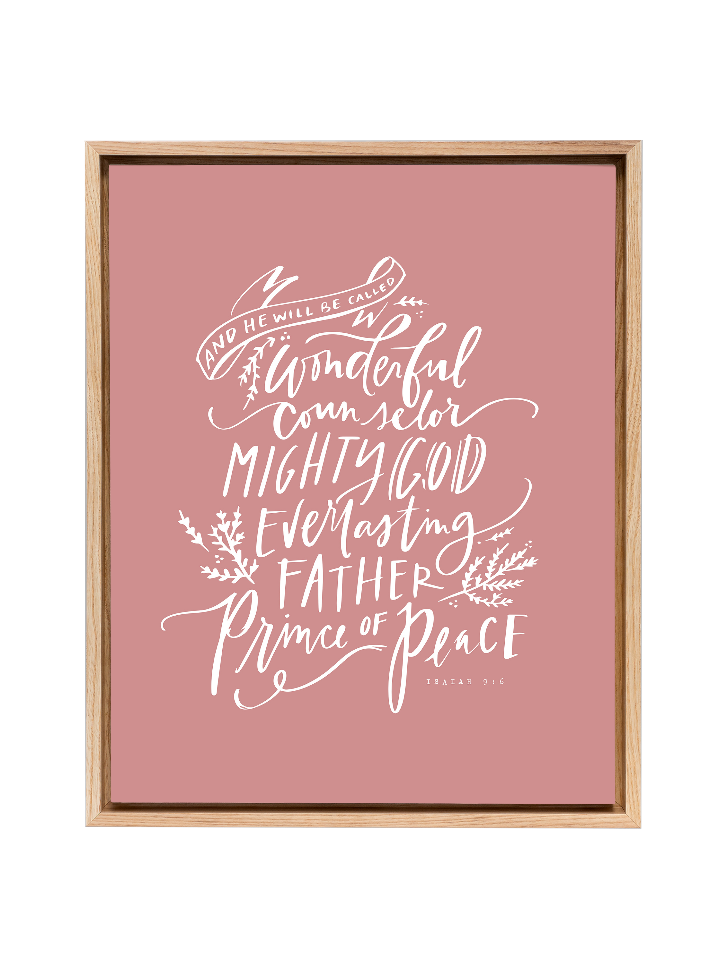 Wonderful Counselor | Mauve | Canvas