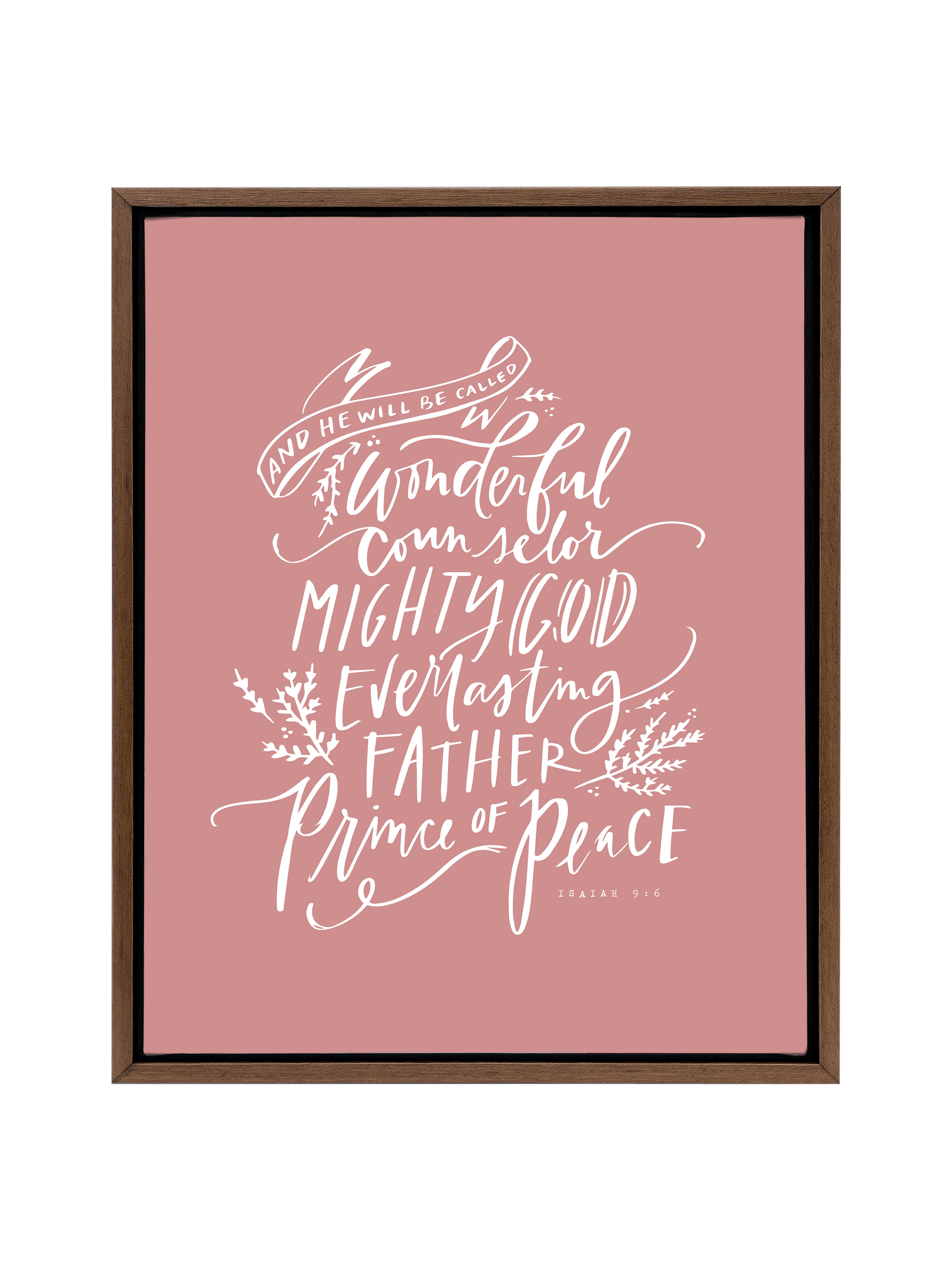 Wonderful Counselor | Mauve | Canvas