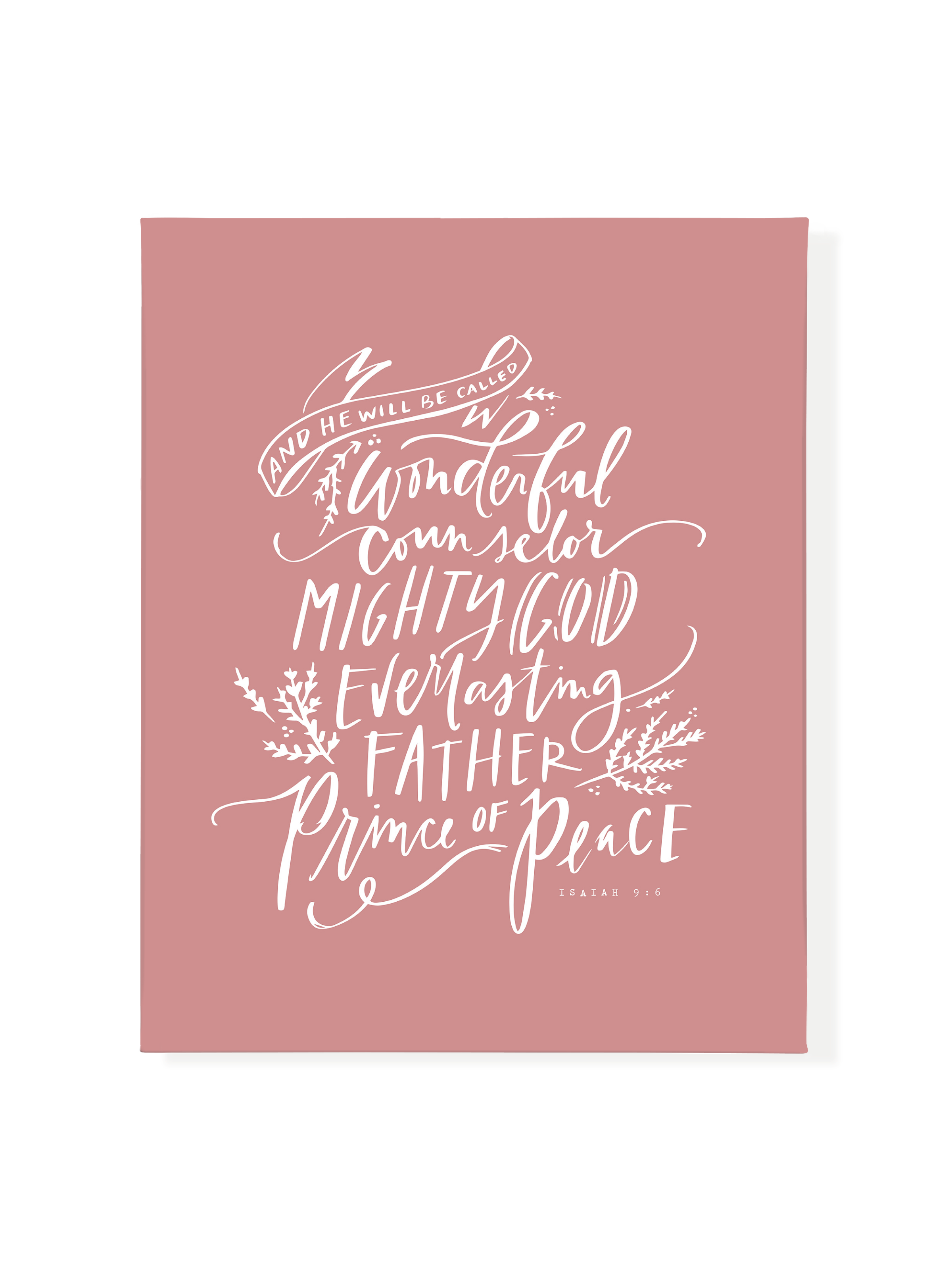 Wonderful Counselor | Mauve | Canvas