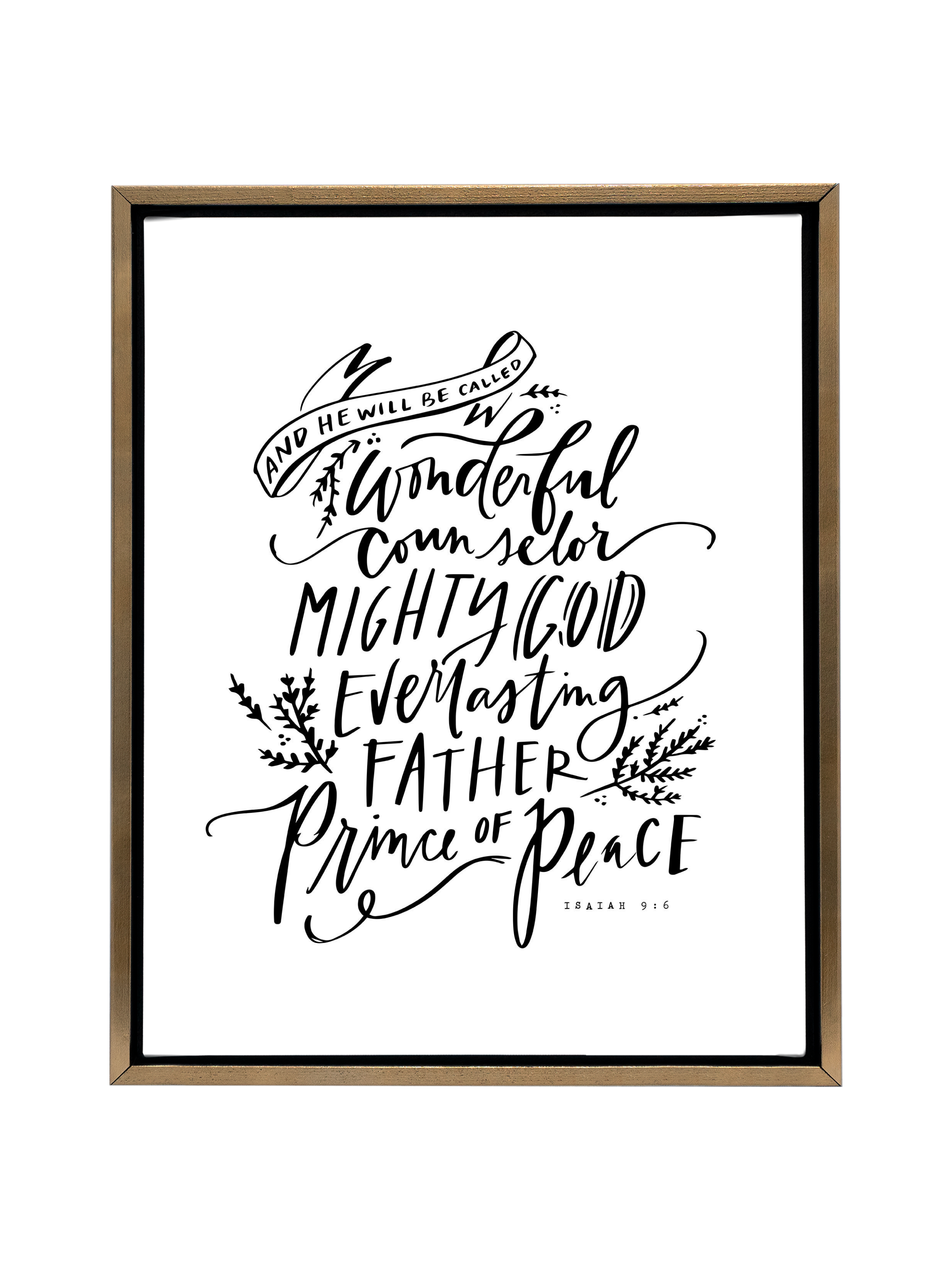 Wonderful Counselor | Pure White | Canvas