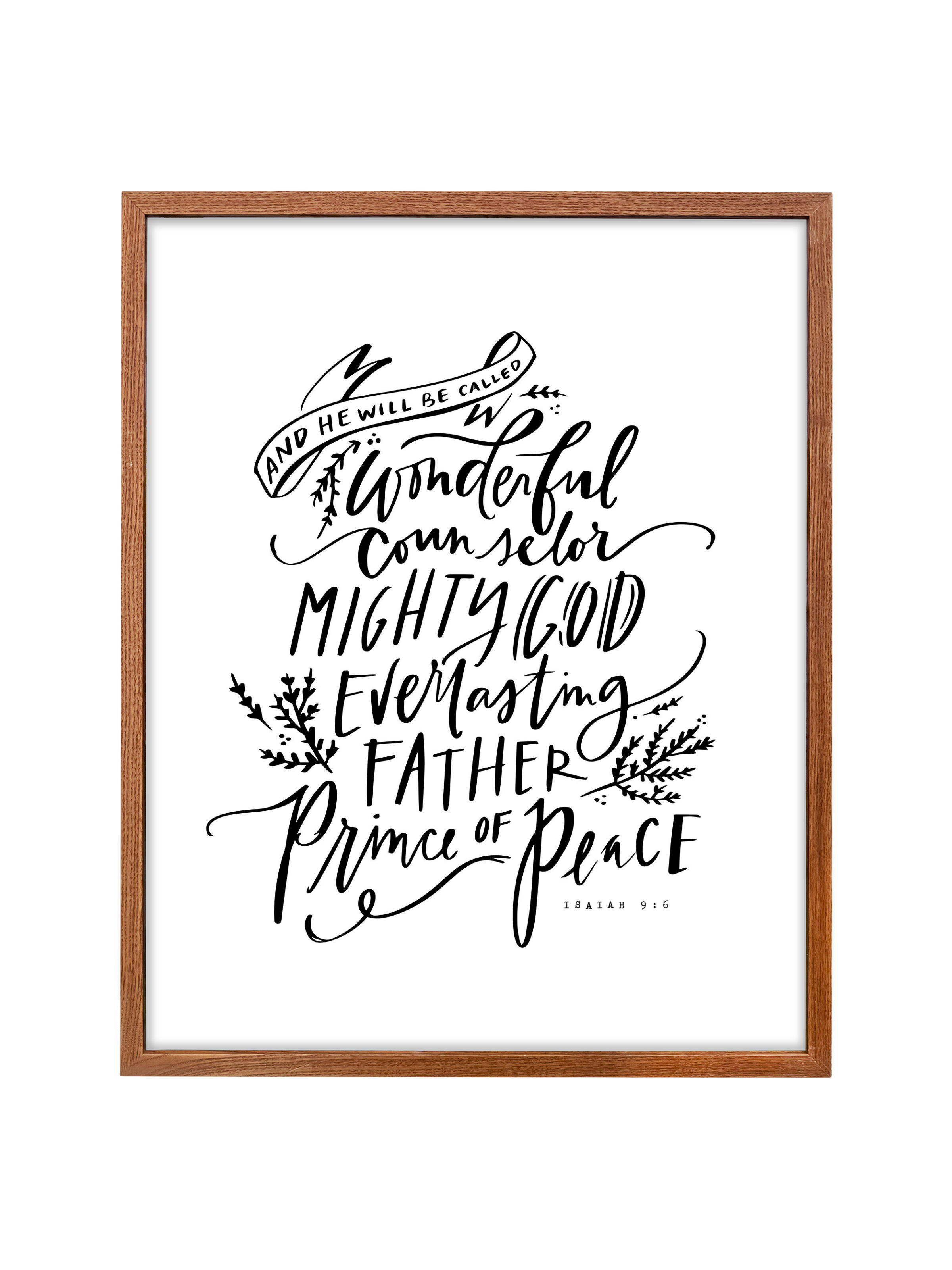 Wonderful Counselor | Pure White | Canvas