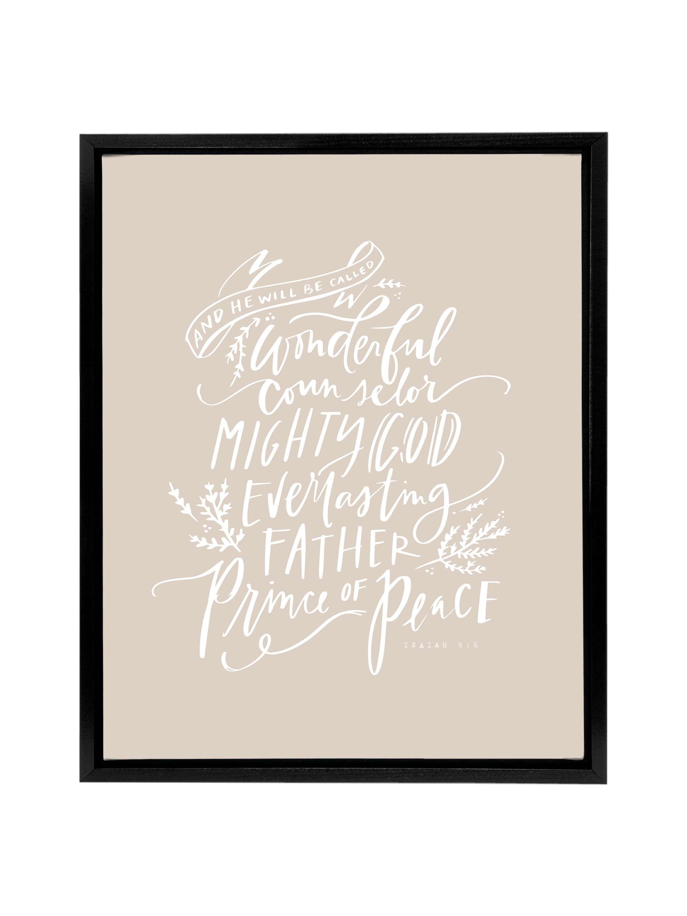 Wonderful Counselor | Putty | Canvas