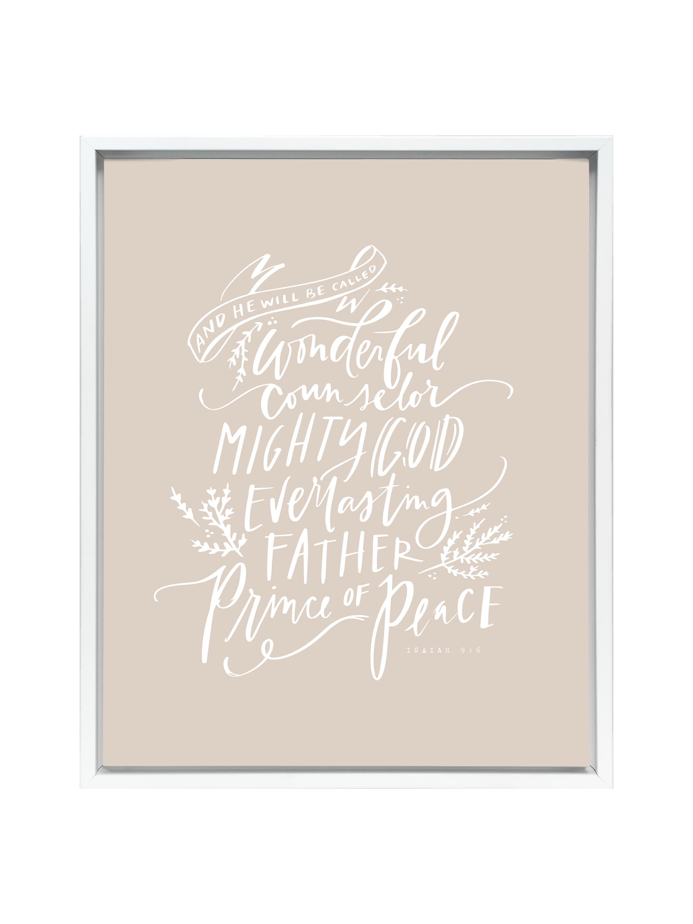 Wonderful Counselor | Putty | Canvas