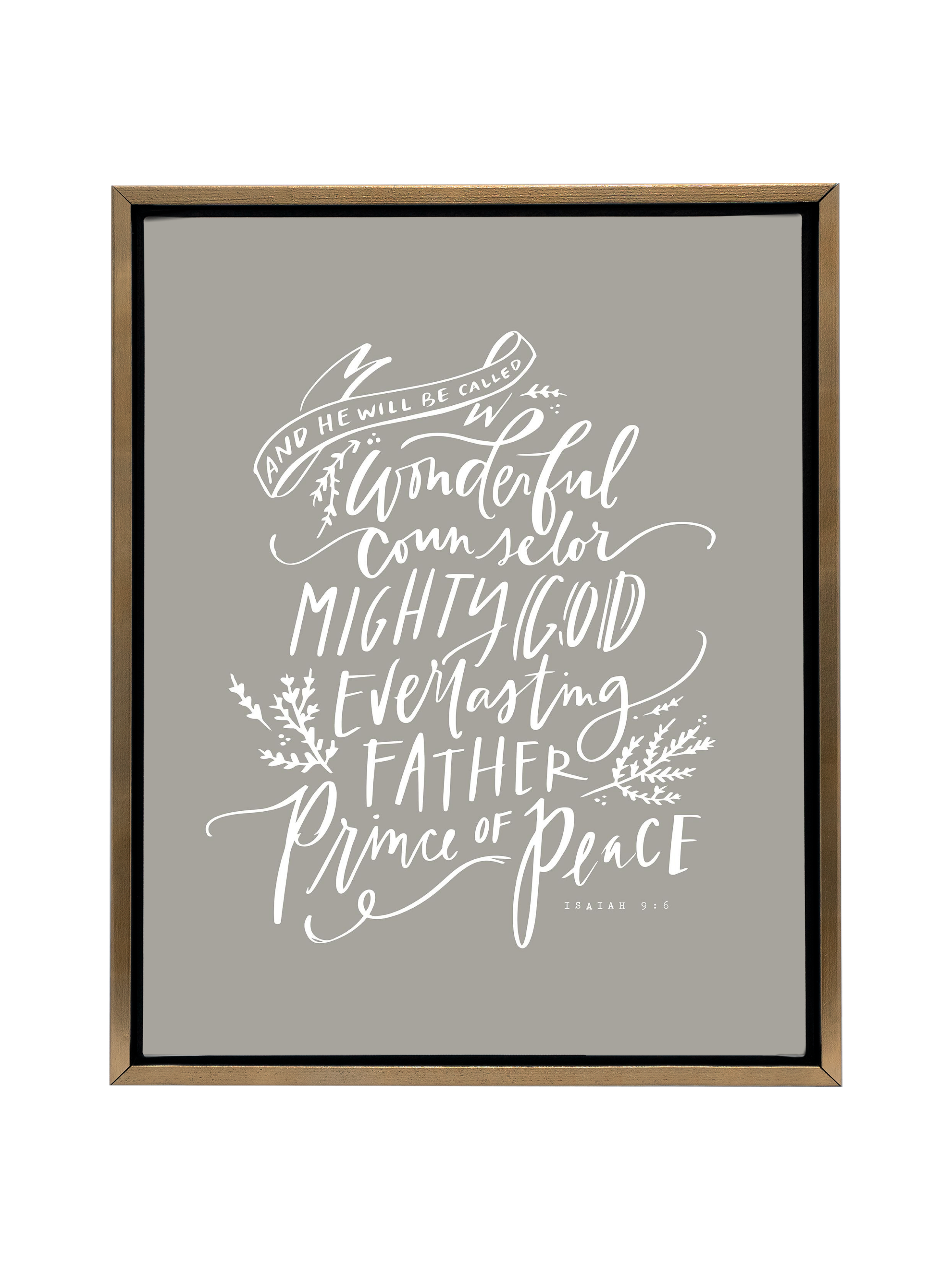 Wonderful Counselor | Warm Grey | Canvas