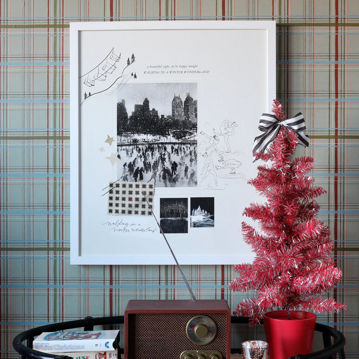 Christmastime in the City Sketchbook Luxe Art Print