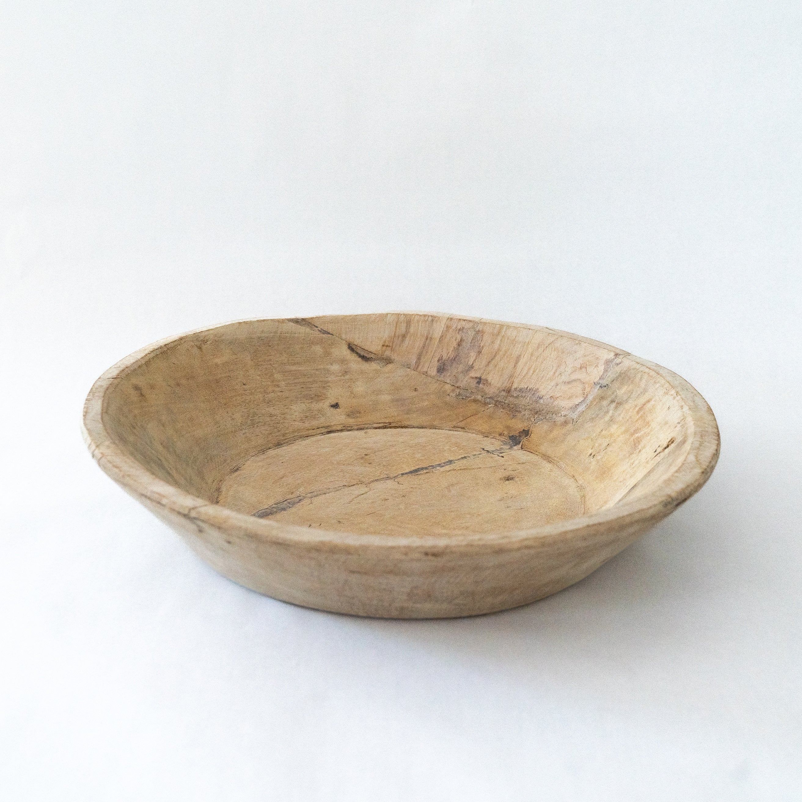Antique Primitive Wooden Dough Bowl